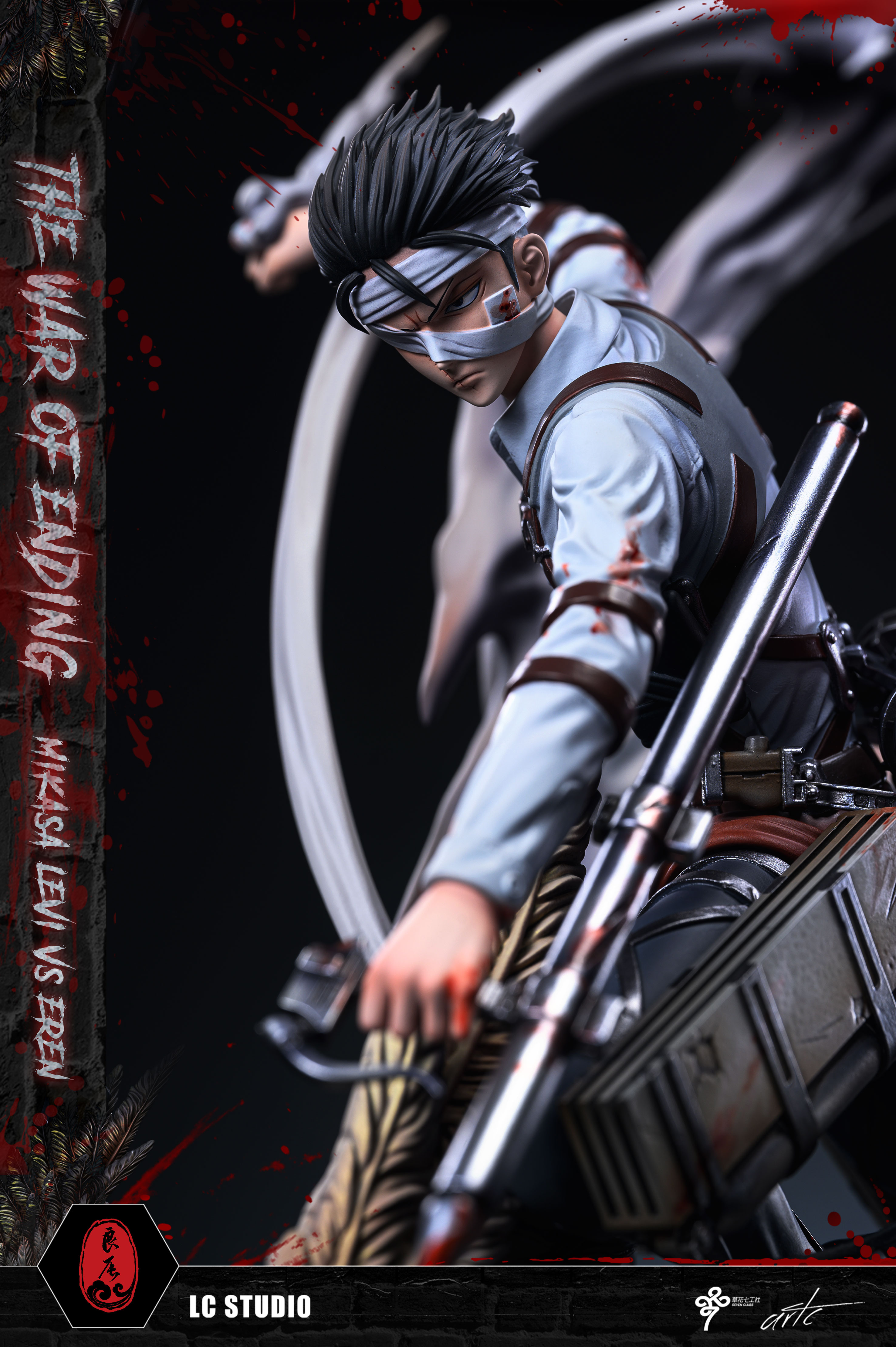 【Sold out】The Final Battle Mikasa·Ackerman & Levi·Ackerman VS The Founding Titan-Attack on Titan-LC Studio