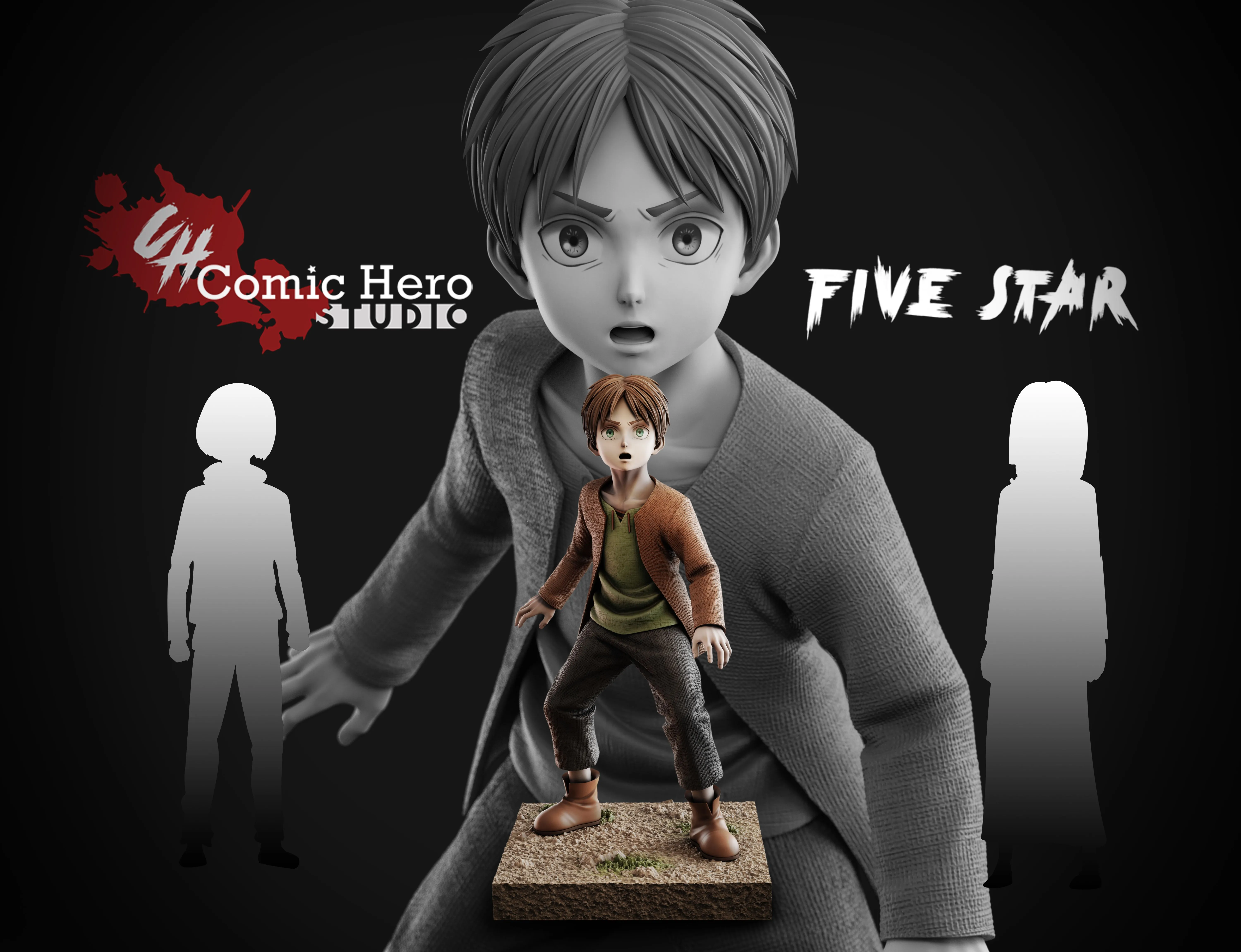 【Pre-sale】Childhood Eren-Attack on Titan-Comic Hero studio