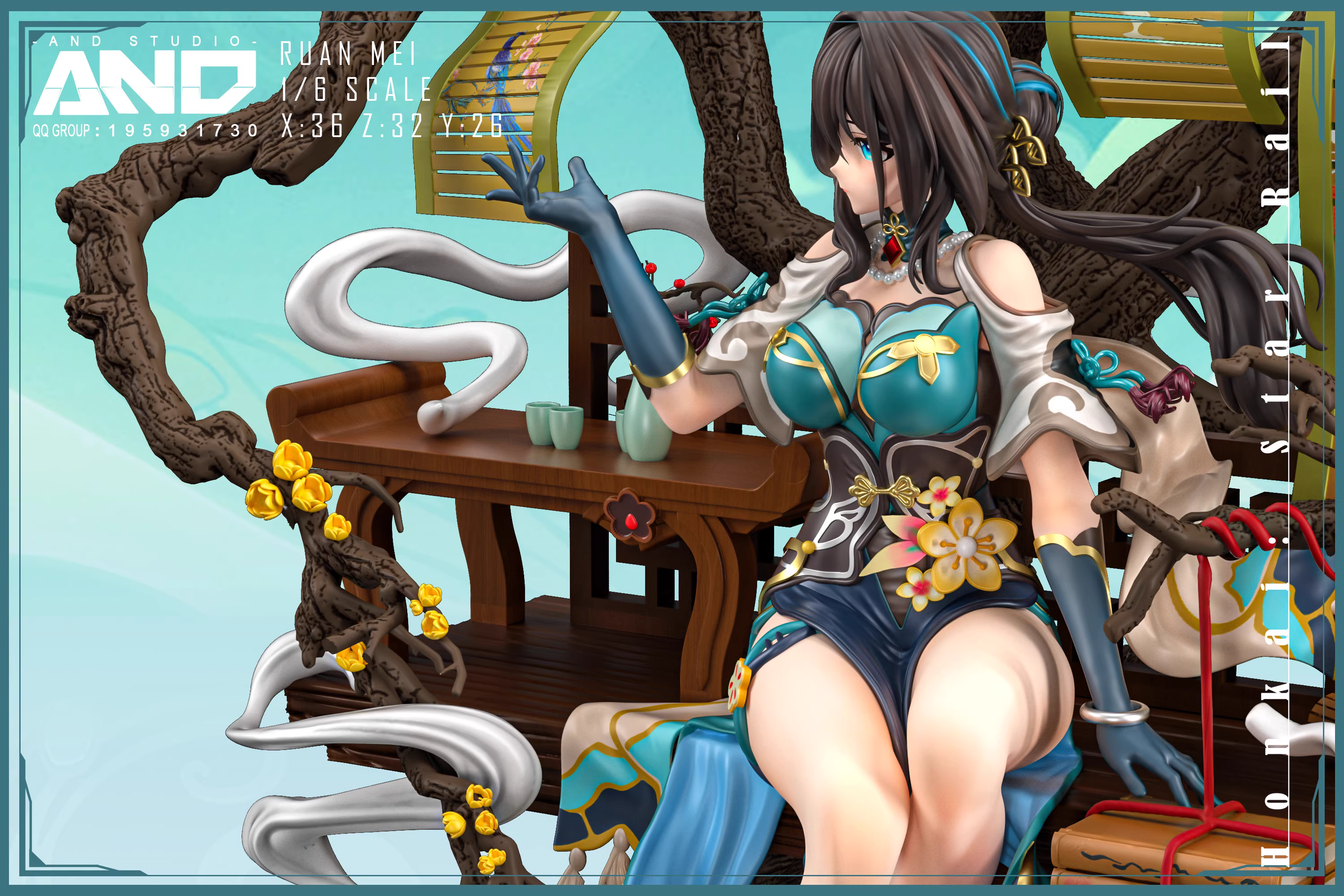 【Pre-sale】1/6 Scale Gentlewoman RUAN MEL-Honkai: Star Rail-AND Studio