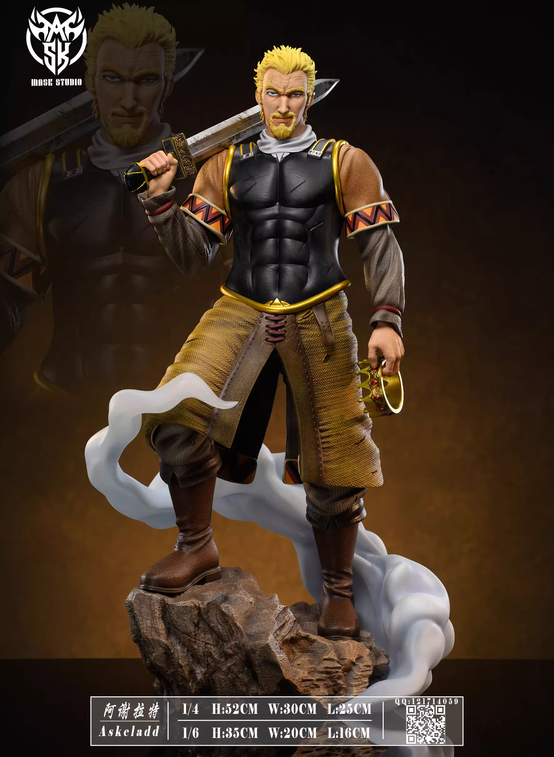【Sold out】1/4 & 1/6 Scale Askeladd-VINLAND SAGA-Mask Studio