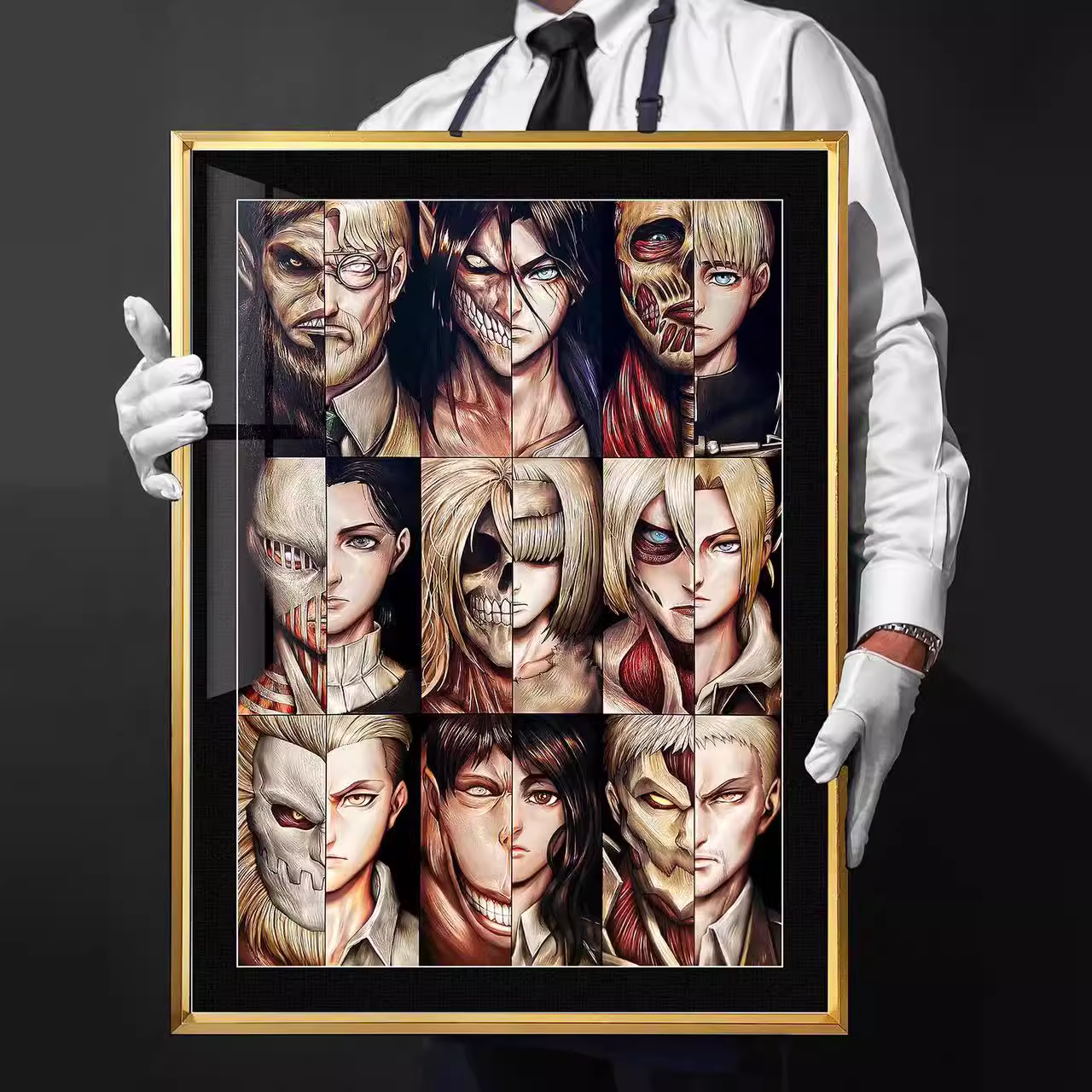 【In stock】Decorative Painting of Nine Titans-Attack on Titan-Billion Birds Studio