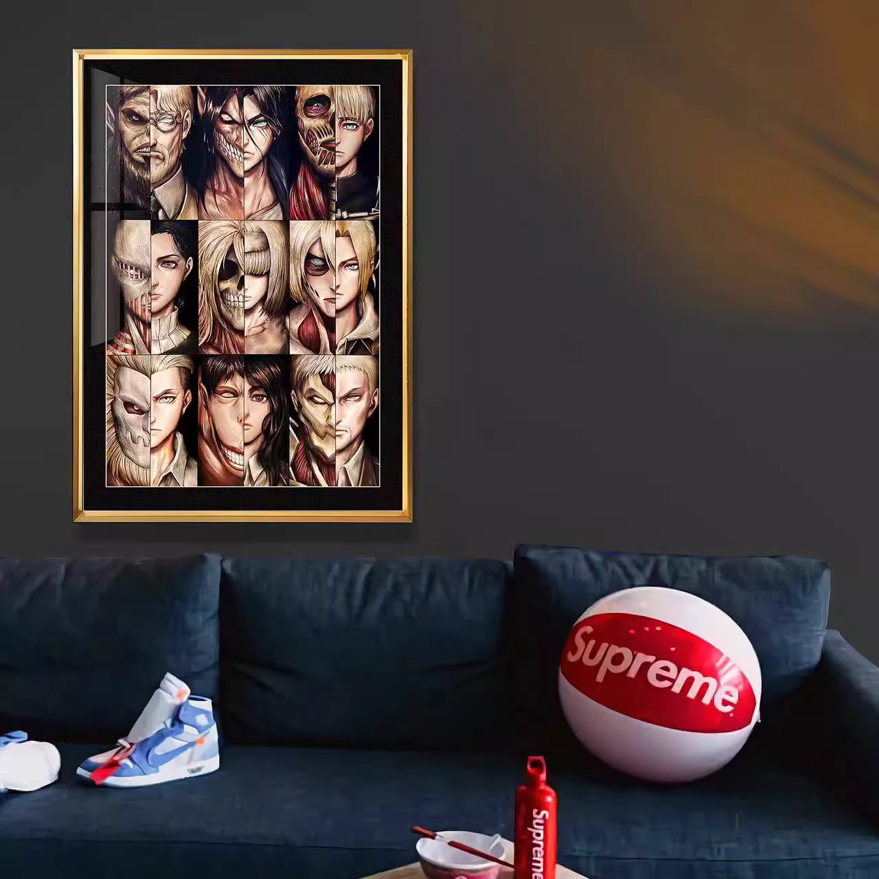 【In stock】Decorative Painting of Nine Titans-Attack on Titan-Billion Birds Studio