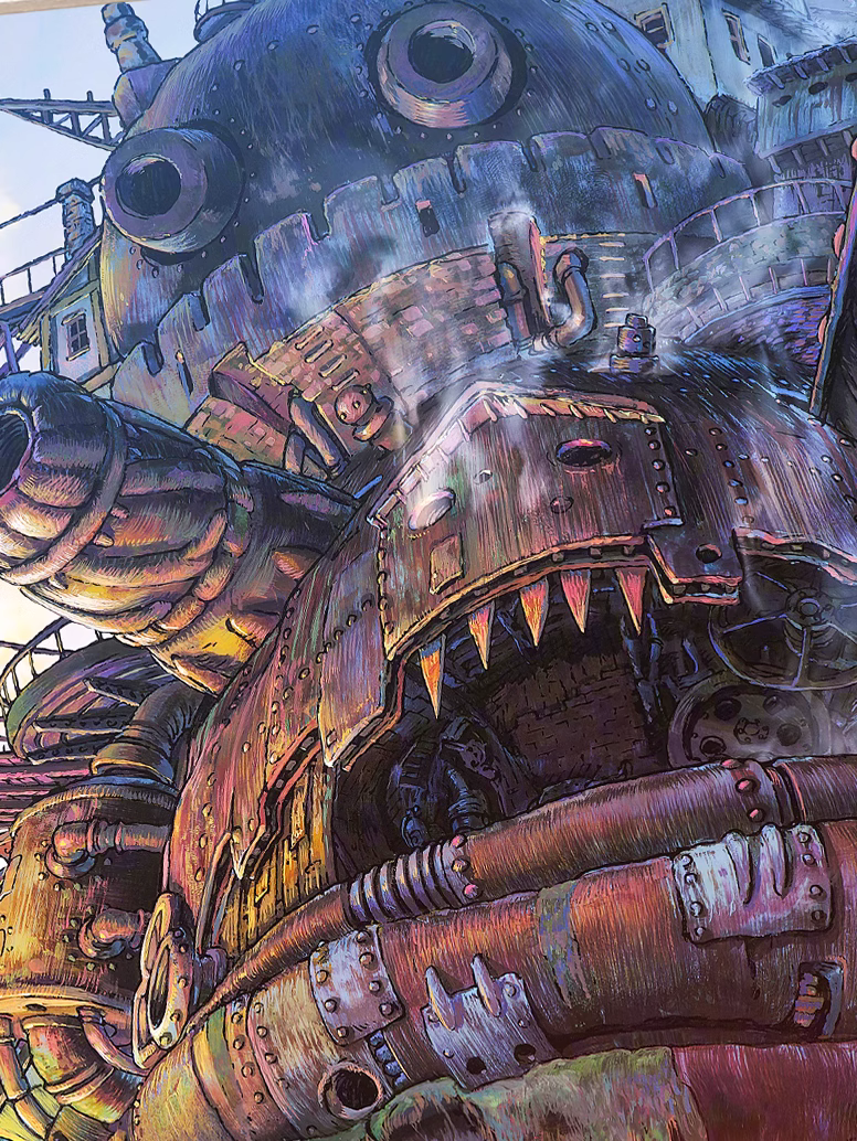 【Pre-sale】Decorative Painting of Howl's moving castle-Studio Ghibli-XingKong Studio