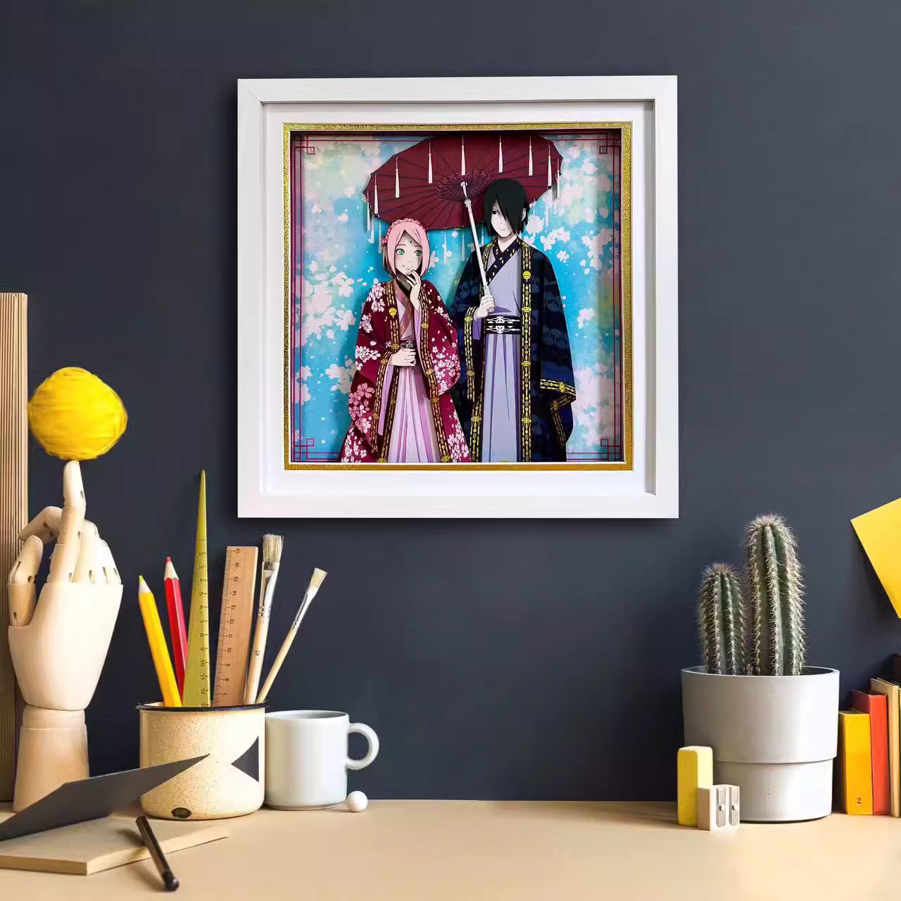 【In stock】Decorative Painting of Love of Uchiha Sasuke & Haruno Sakura-Aotu Panda