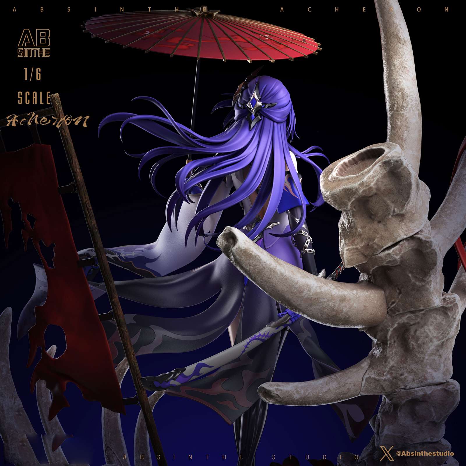 【Sold out】1/6 Scale Acheron-Honkai: Star Rail-ABsinthe Studio