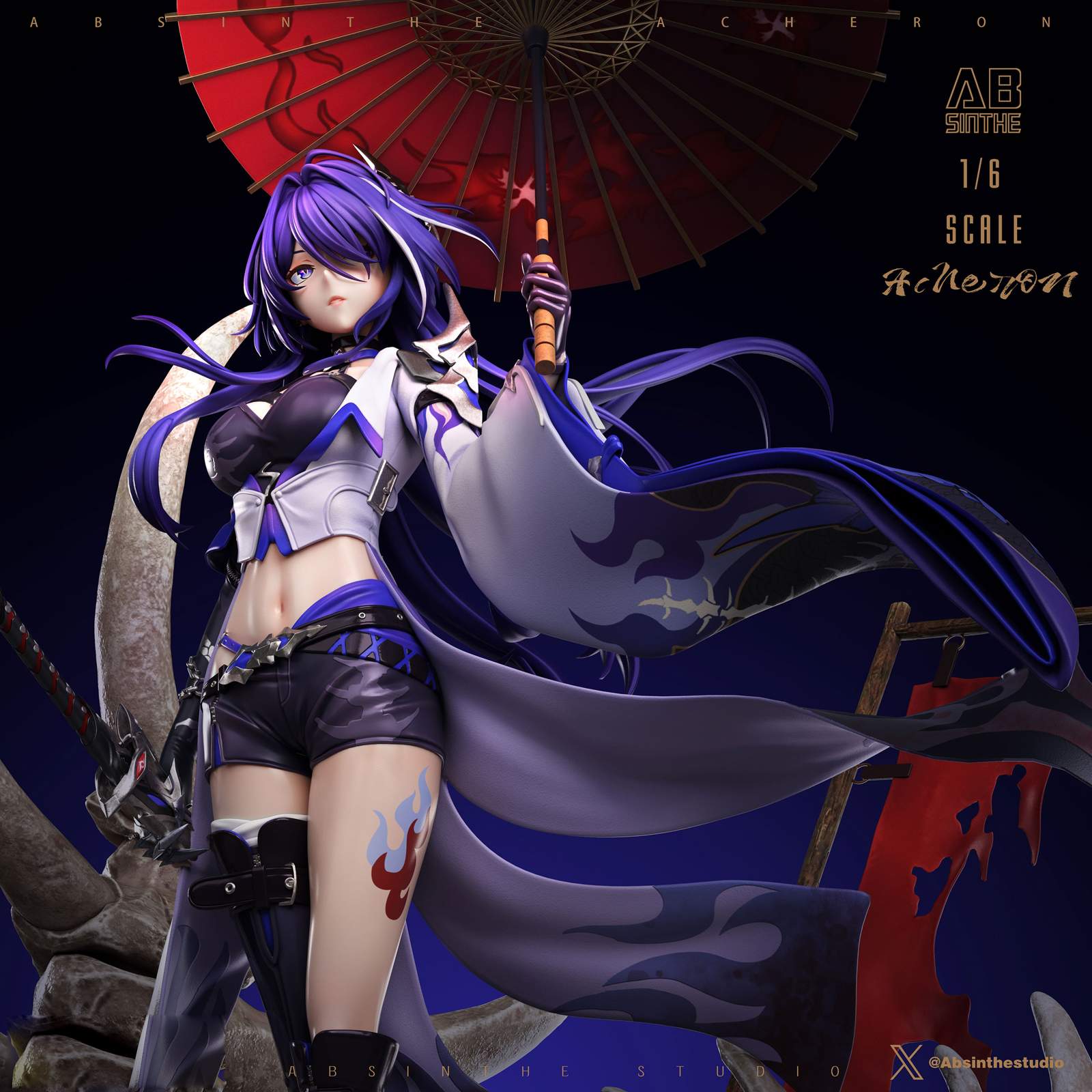 【Sold out】1/6 Scale Acheron-Honkai: Star Rail-ABsinthe Studio