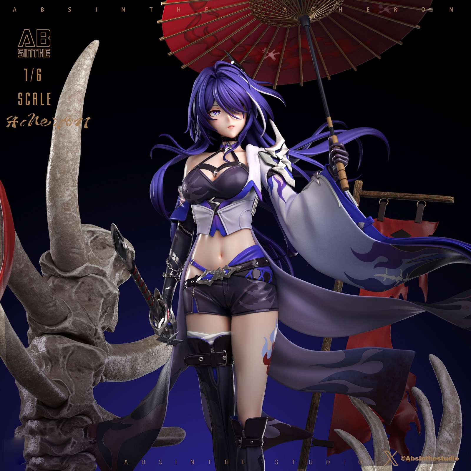 【Sold out】1/6 Scale Acheron-Honkai: Star Rail-ABsinthe Studio