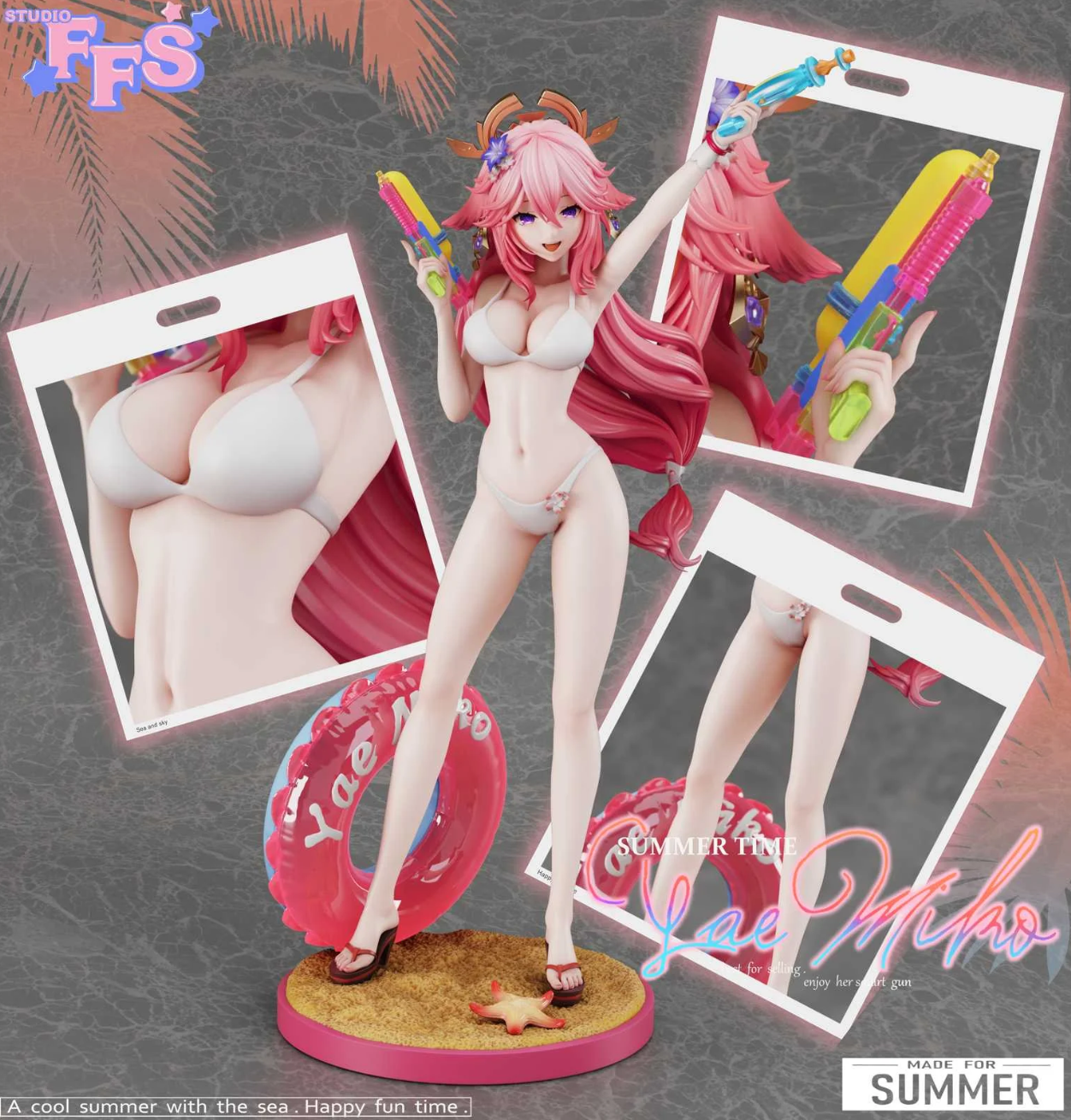 【Sold out no more】Swimsuit Ver. Yae Miko & Raiden Shogun-Genshin Impact-FFS Studio