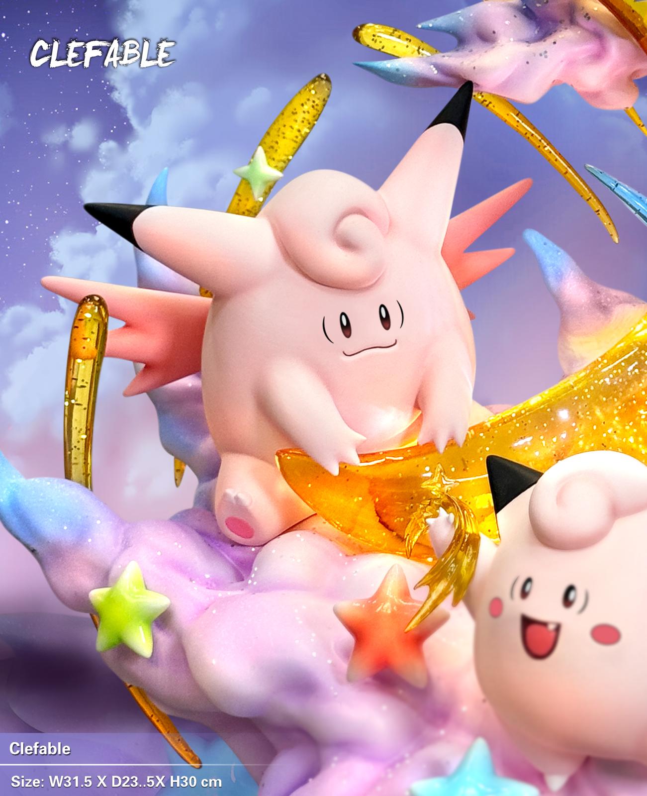 【Pre-sale】Evolution of Clefable Family with LED-Pokemon-EGGS Studio