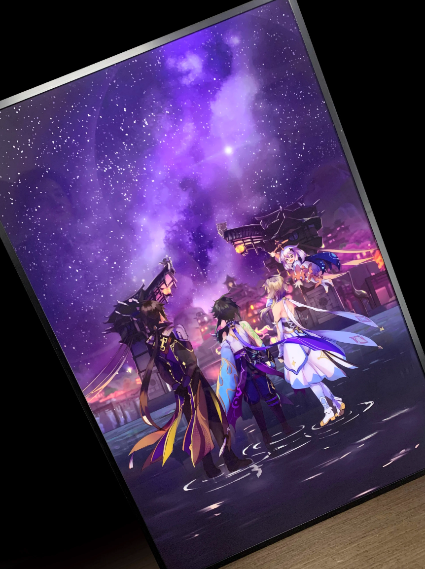 【In stock】Decorative Painting of Lumine, ZhongLi & Xiao-Genshin Impact-Mystical Art Studio