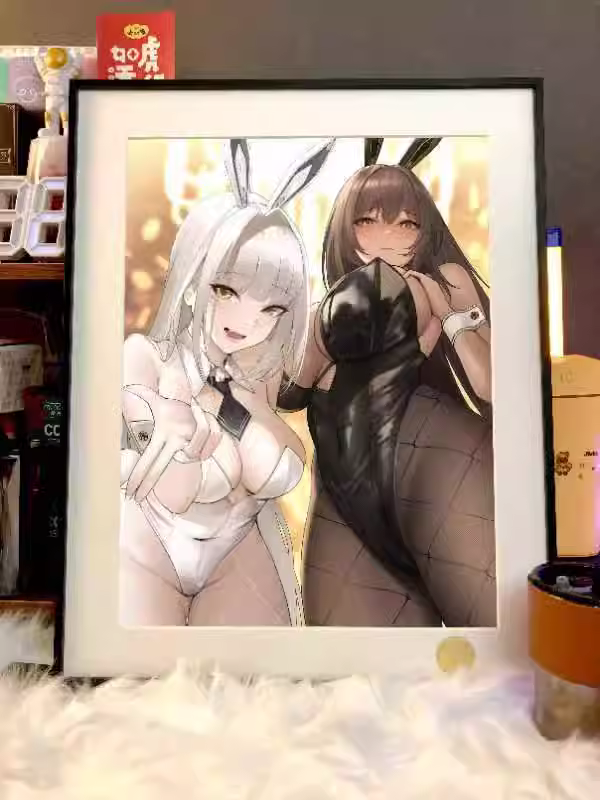 【Pre-sale】Decorative Painting of Black & White Bunny Girl-Nikke-XingKong Studio