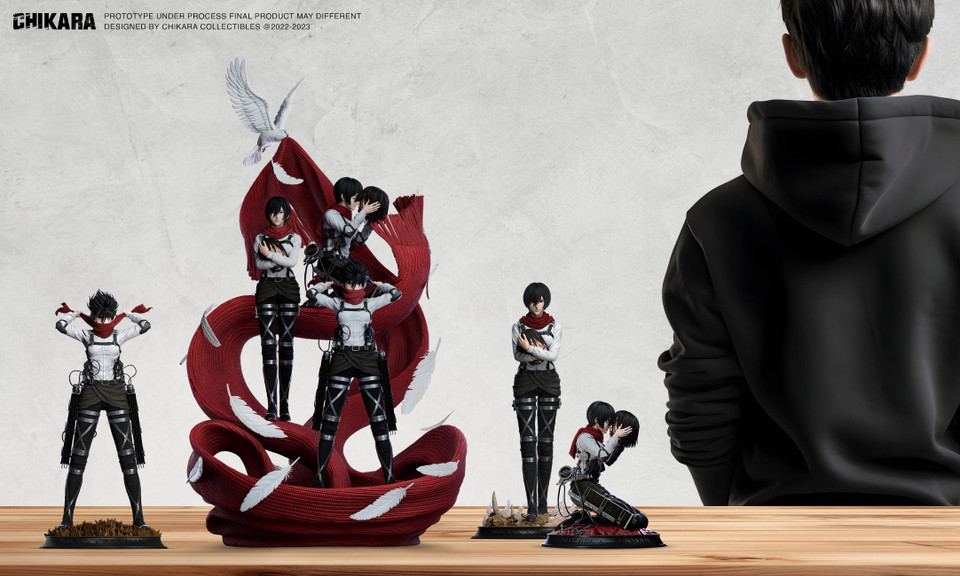 【Sold out no more】1/6 Scale Goodbye Eren Mikasa·Ackerman-Attack on Titan-CHIKARA Studio