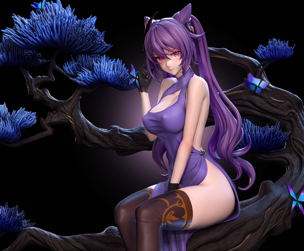 【Sold out】1/6 Scale B Version KeQing-Genshin Impact-LouLan studio