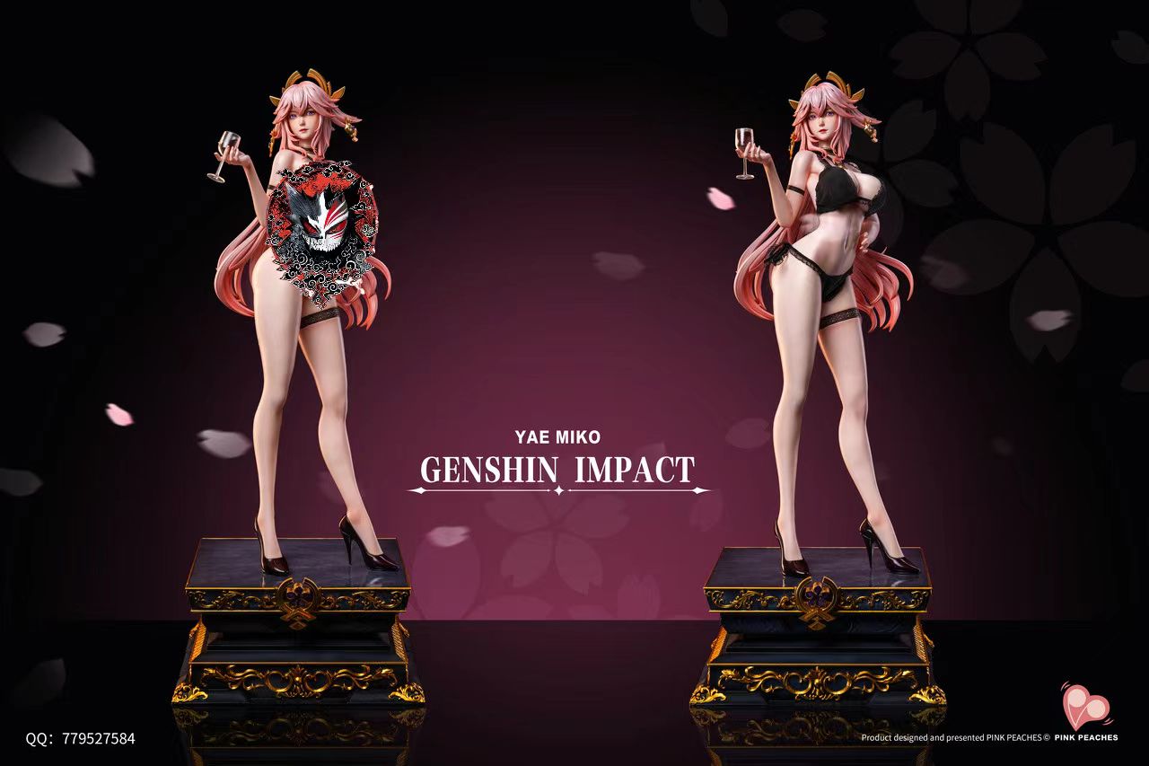 【Pre-sale】1/4 Scale Yae Miko-Genshin Impact-Pink Peaches Studio