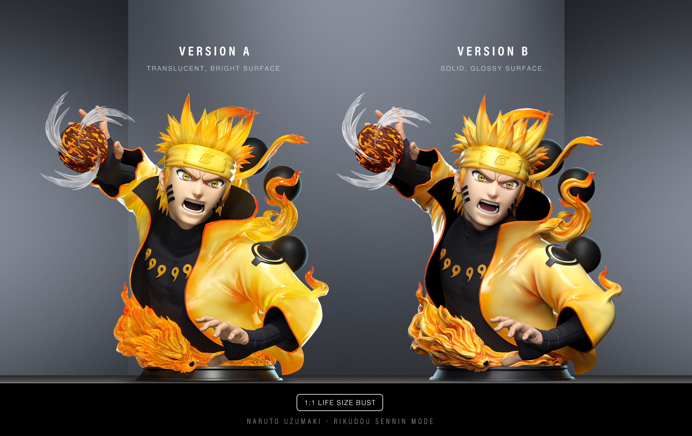 【Pre-sale】1/1 Scale Bust of Uzumaki Naruto-Chikara Studio