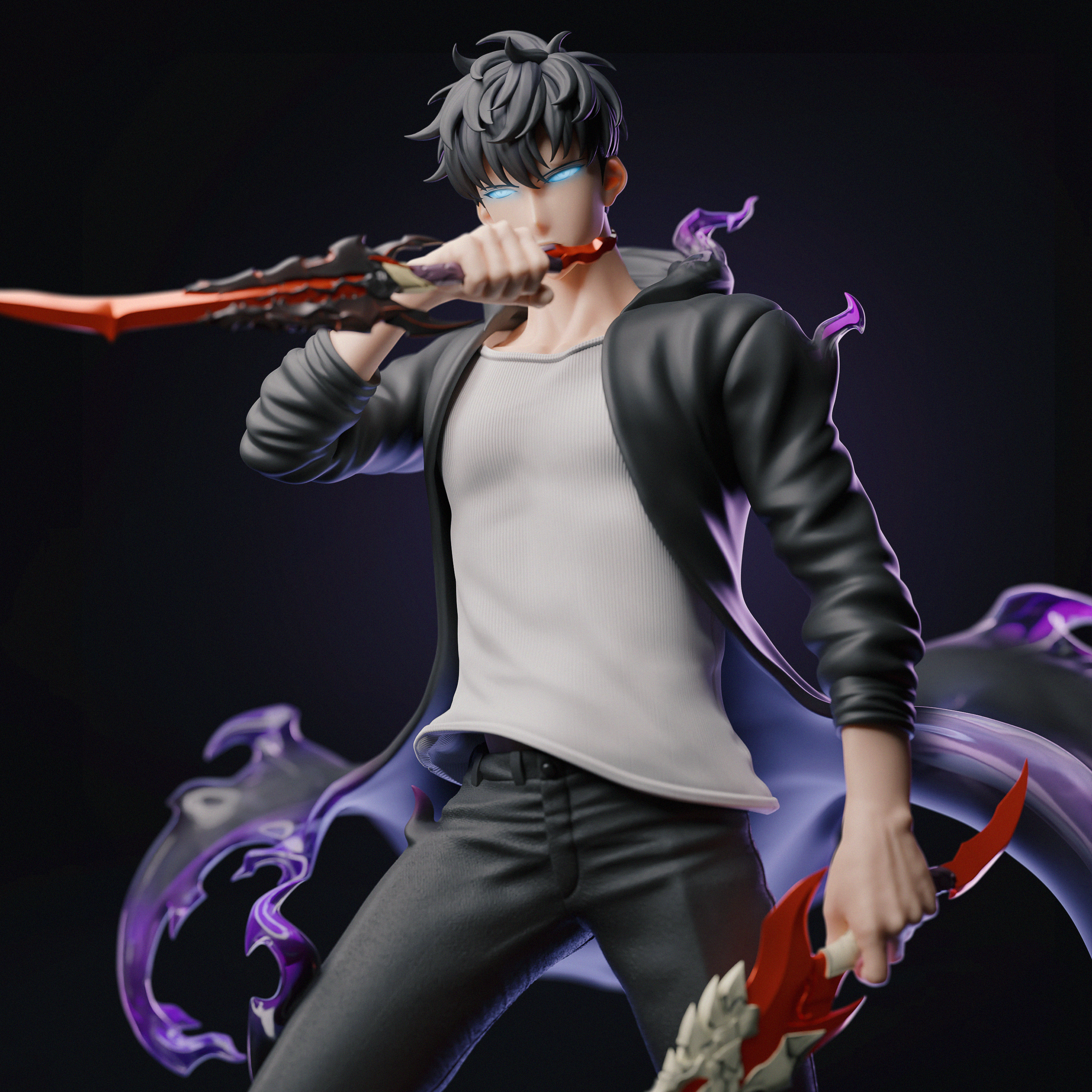 【Pre-sale】1/6 & 1/4 Scale The Shadow Monarch Awakening Jin Woo-Other Series-Player 1 Studio