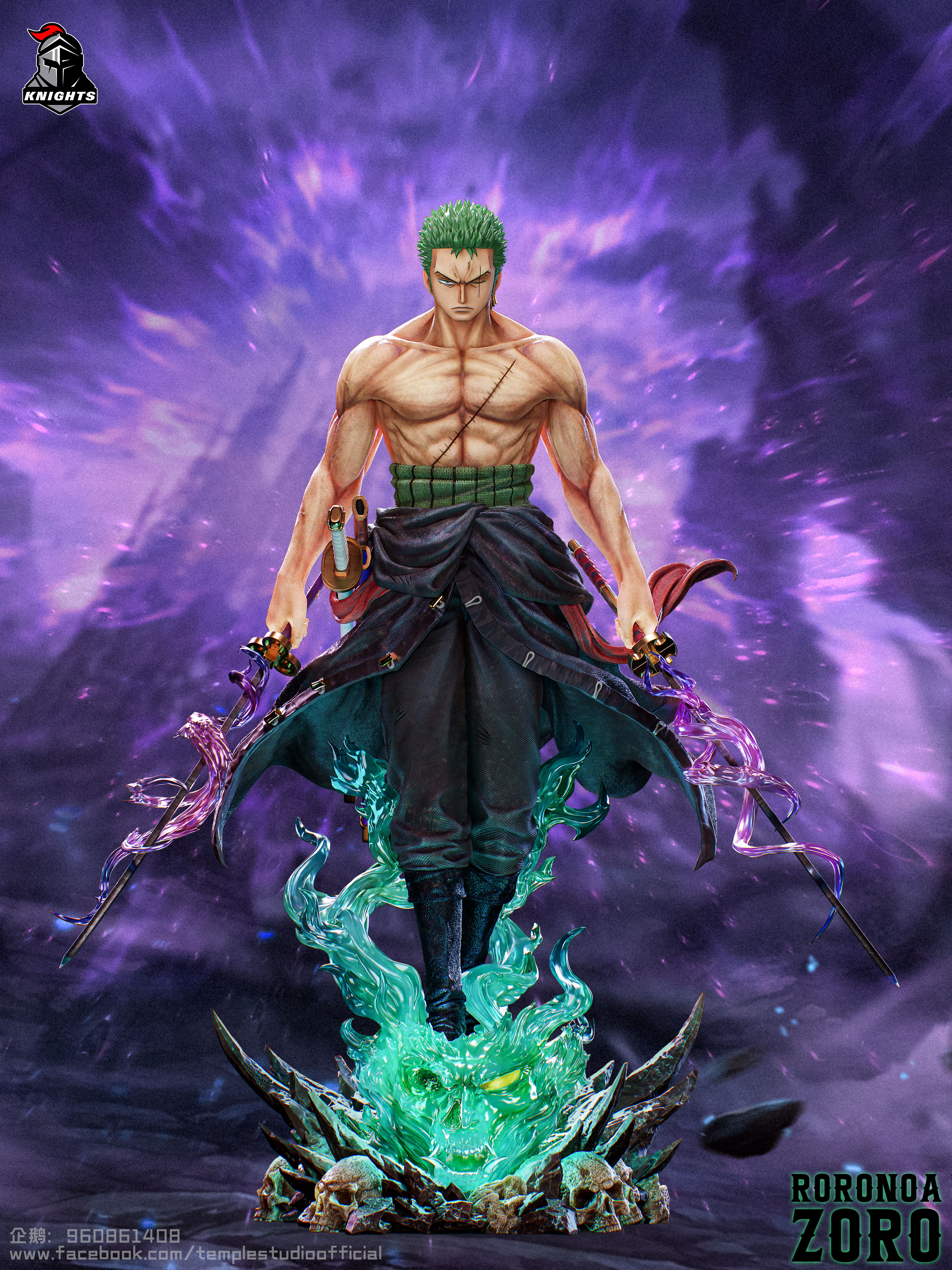 【Pre-sale】1/2, 1/4 & 1/6 Scale NO: 05 Roronoa Zoro-Temple Studio