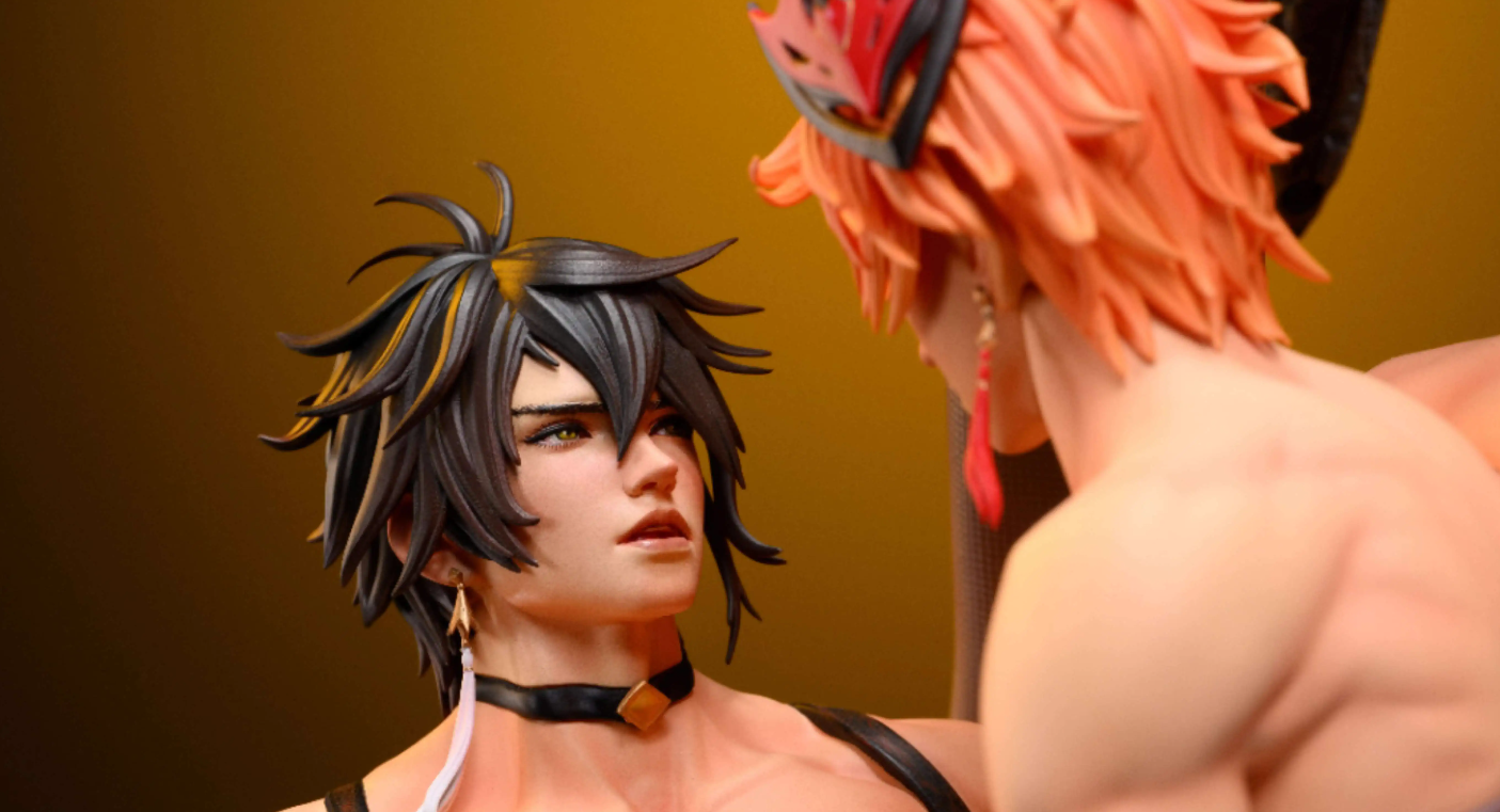 【Sold out】1/4 Scale Zhongli & Tartaglia-Genshin Impact-POWER Studio