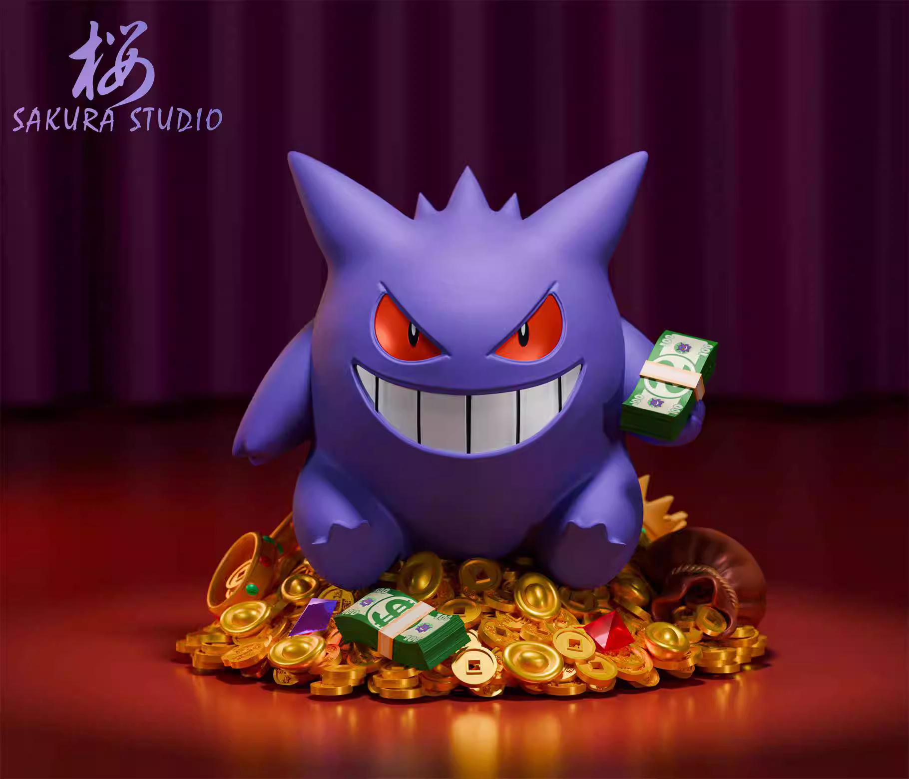 【Pre-sale closed】Rich Gengar-Pokemon-SAKURA Studio