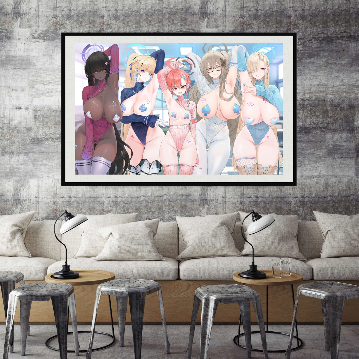 【In stock】Decorative Painting of Sweater Show-Blue Archive-GKMJZ Studio