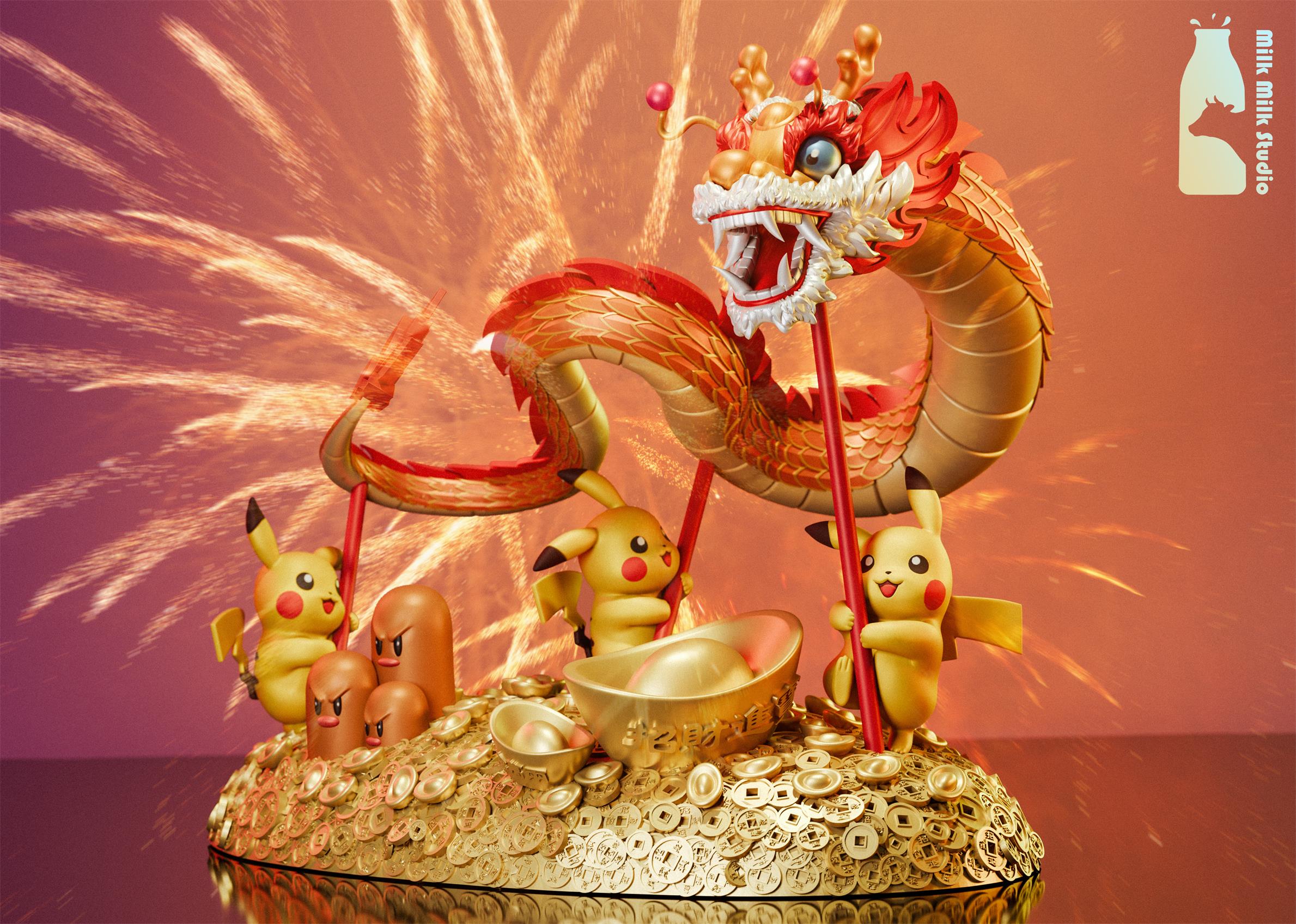【Pre-sale】Dragon Dance Pikachu-Pokemon-Milk Milk Studio（MMS）
