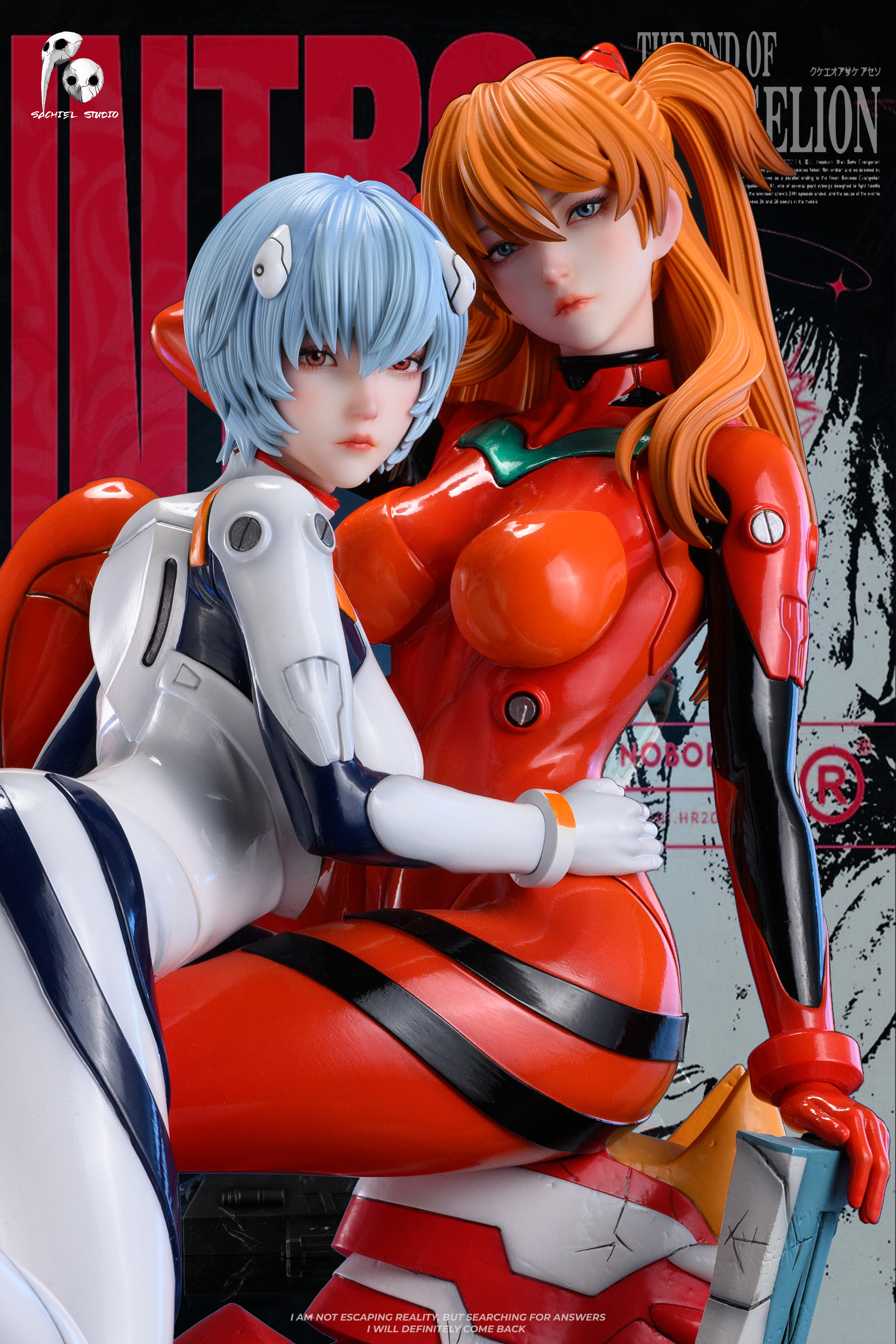 【Pre-sale】1/4 Scale Asuka Langley Soryu & Ayanami Rei-EVA-SACHIEL STUDIO