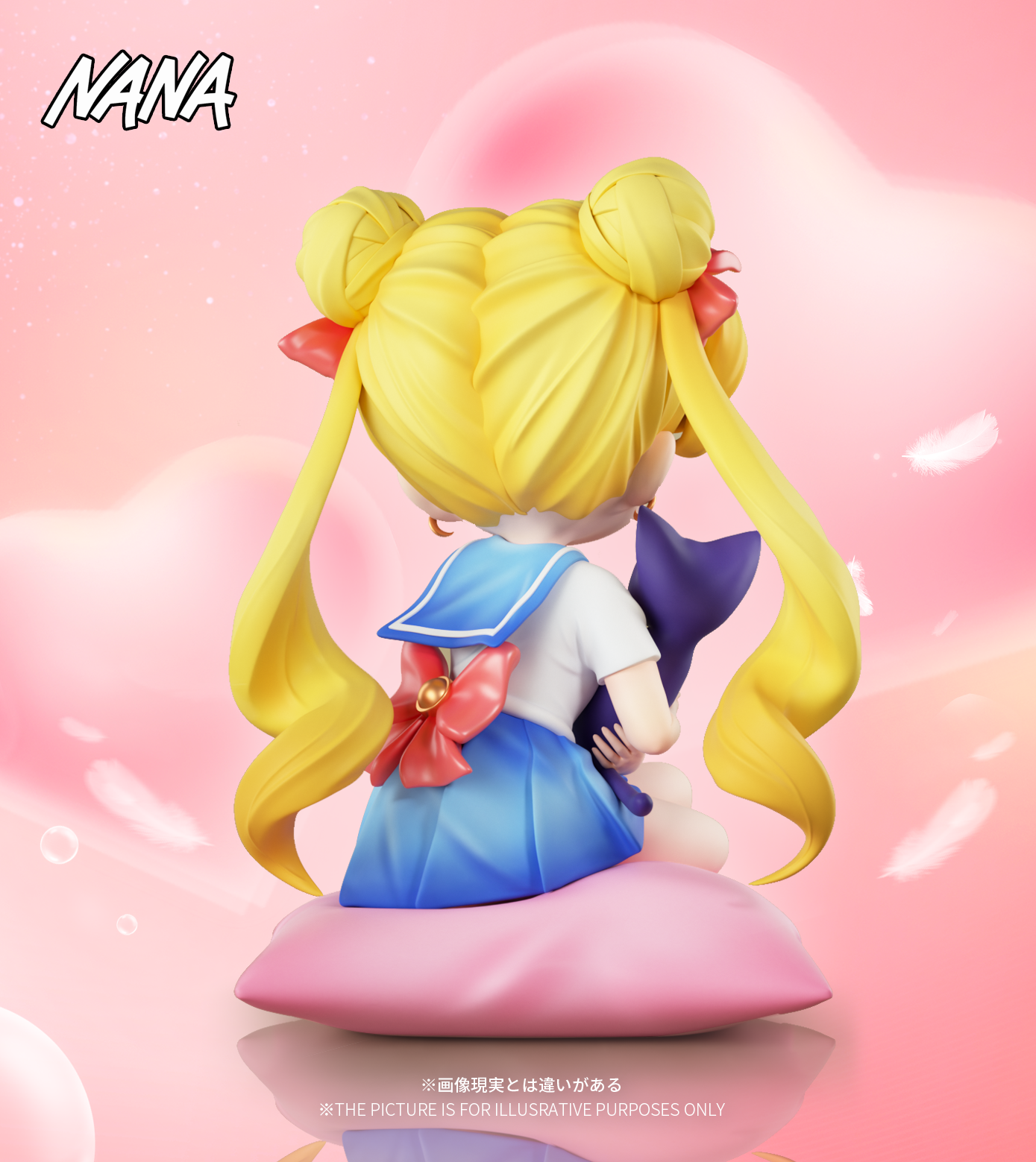 【Pre-sale】Q Version Sitting Tsukino Usagi-Sailor Moon-NANA Studio