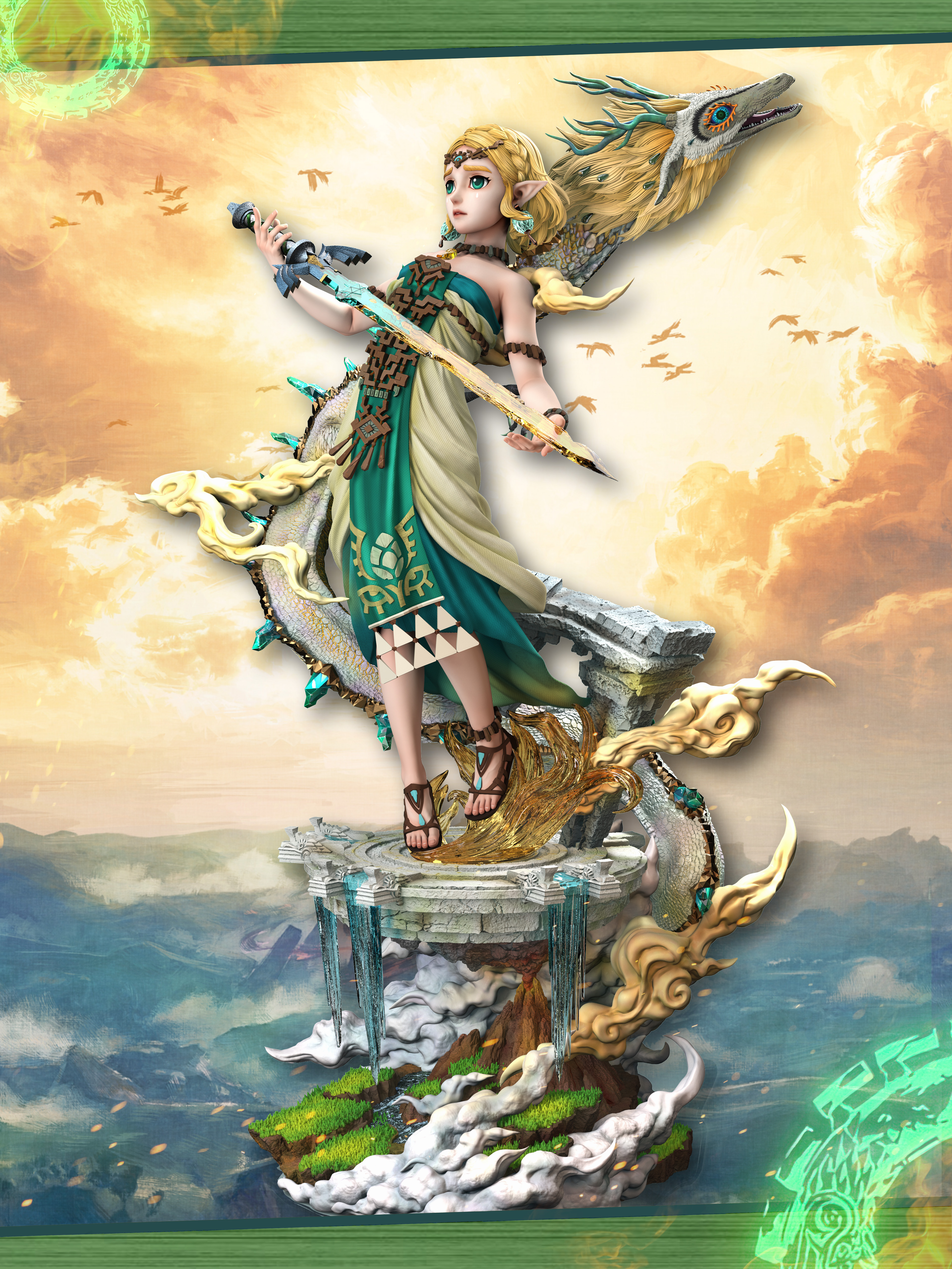 【Pre-sale】1/6 & 1/4 Scale Princess Zelda-The Legend of Zelda-hero belief X hunter fan Studios