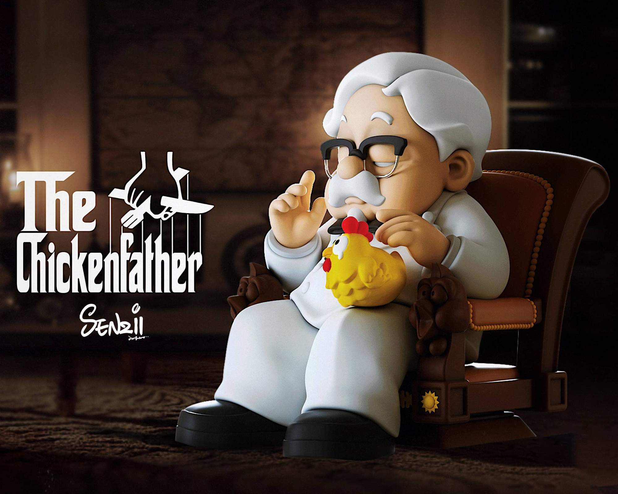 【Pre-sale】 The Chicken Father–Original Design–Senzii Studio