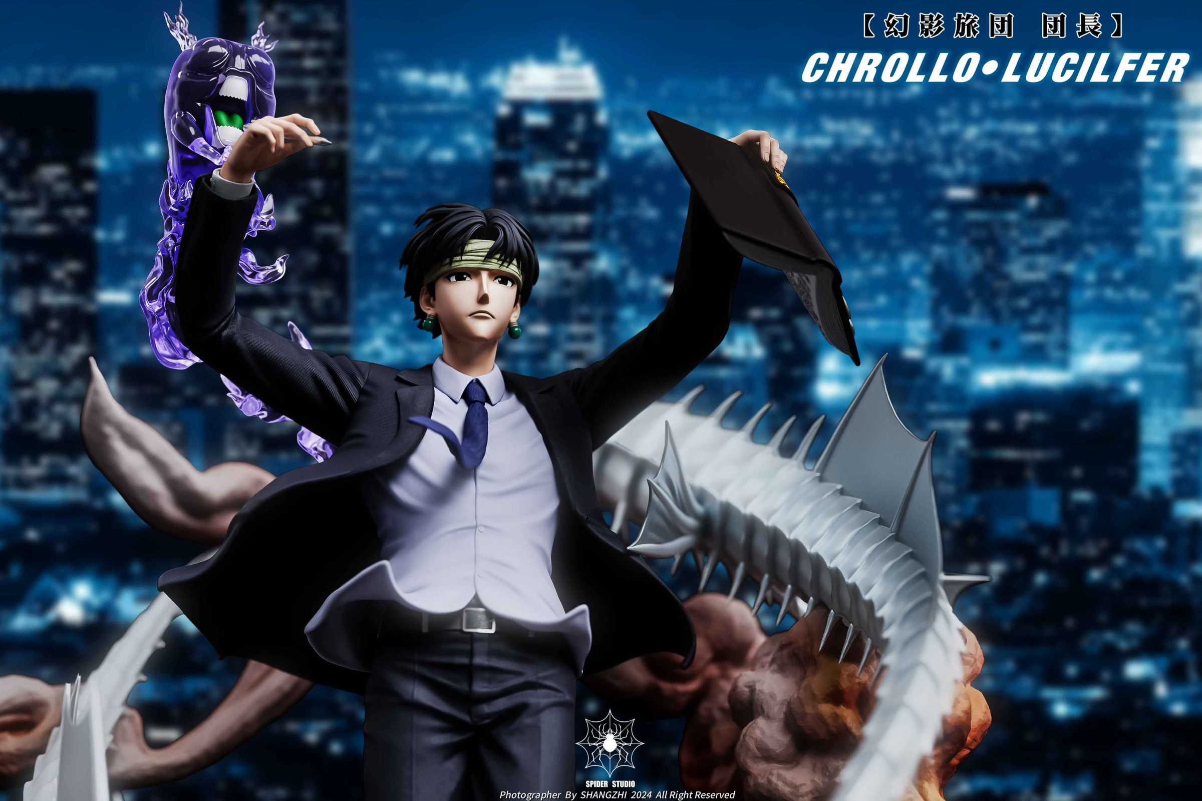 【Sold out】1/6 & 1/4 Scale Chrollo Lucilfer–HUNTER X HUNTER–Spider Studio
