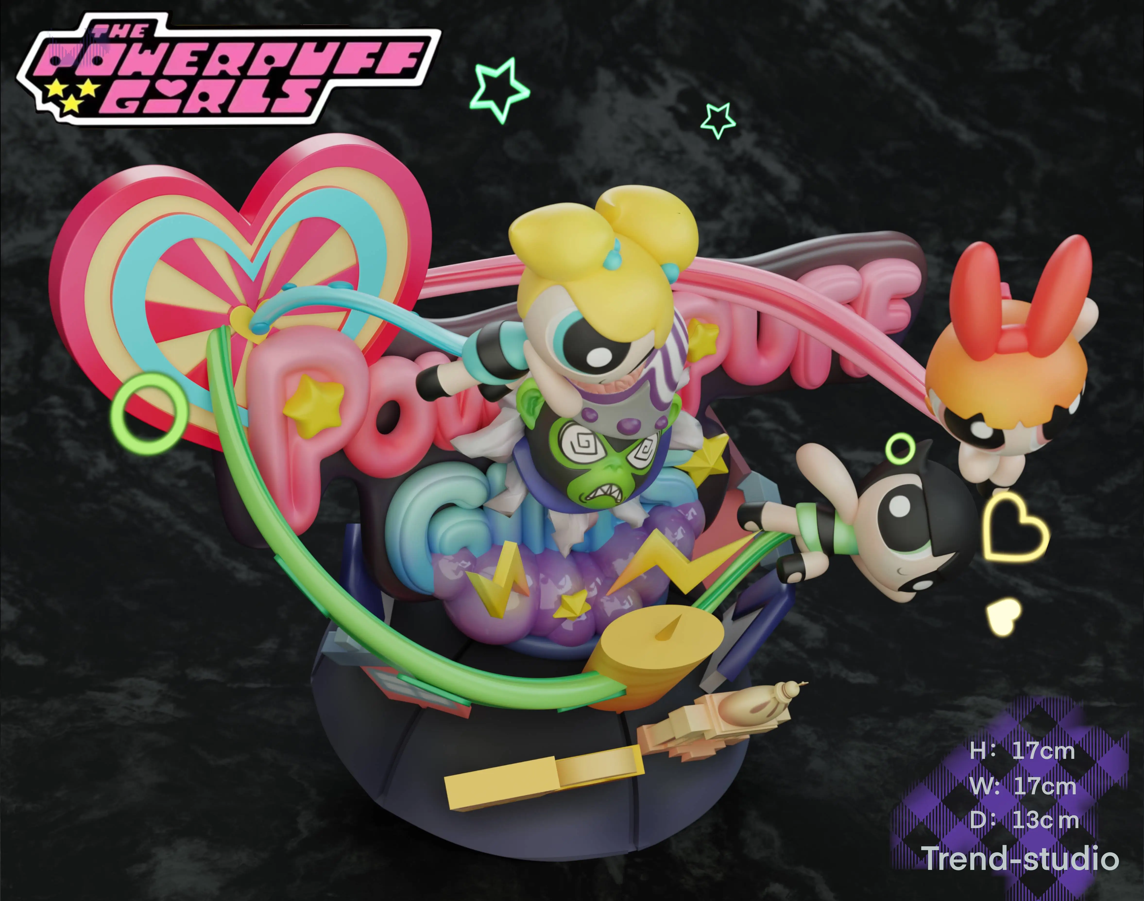 【Pre-sale】The Powerpuff Girls VS Mojo Jojo-The Powerpuff Girls-Trend Studio