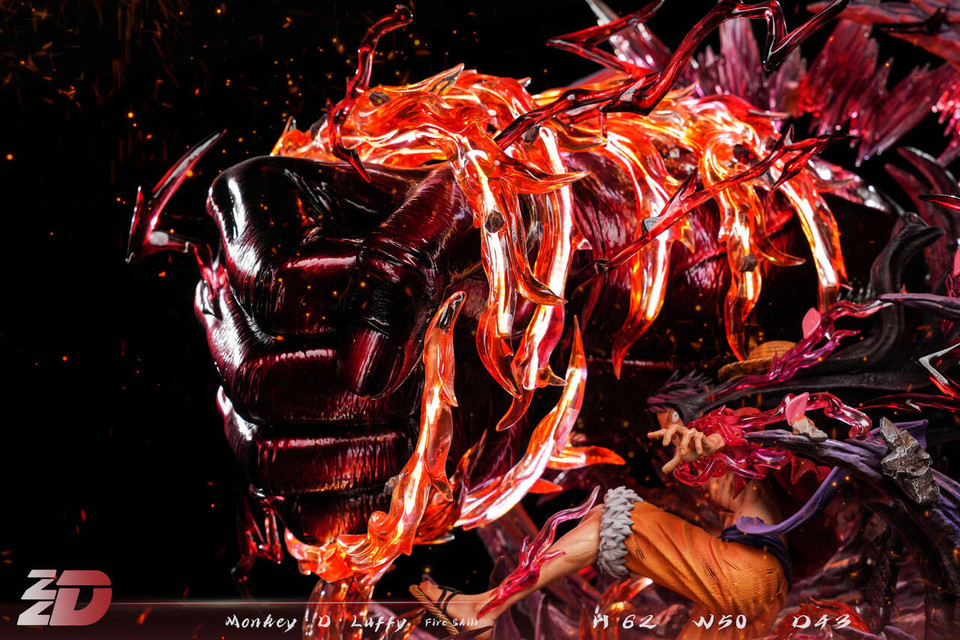 【Pre-sale】1/6 Scale RED ROC Luffy with LED-ZZDD Studio