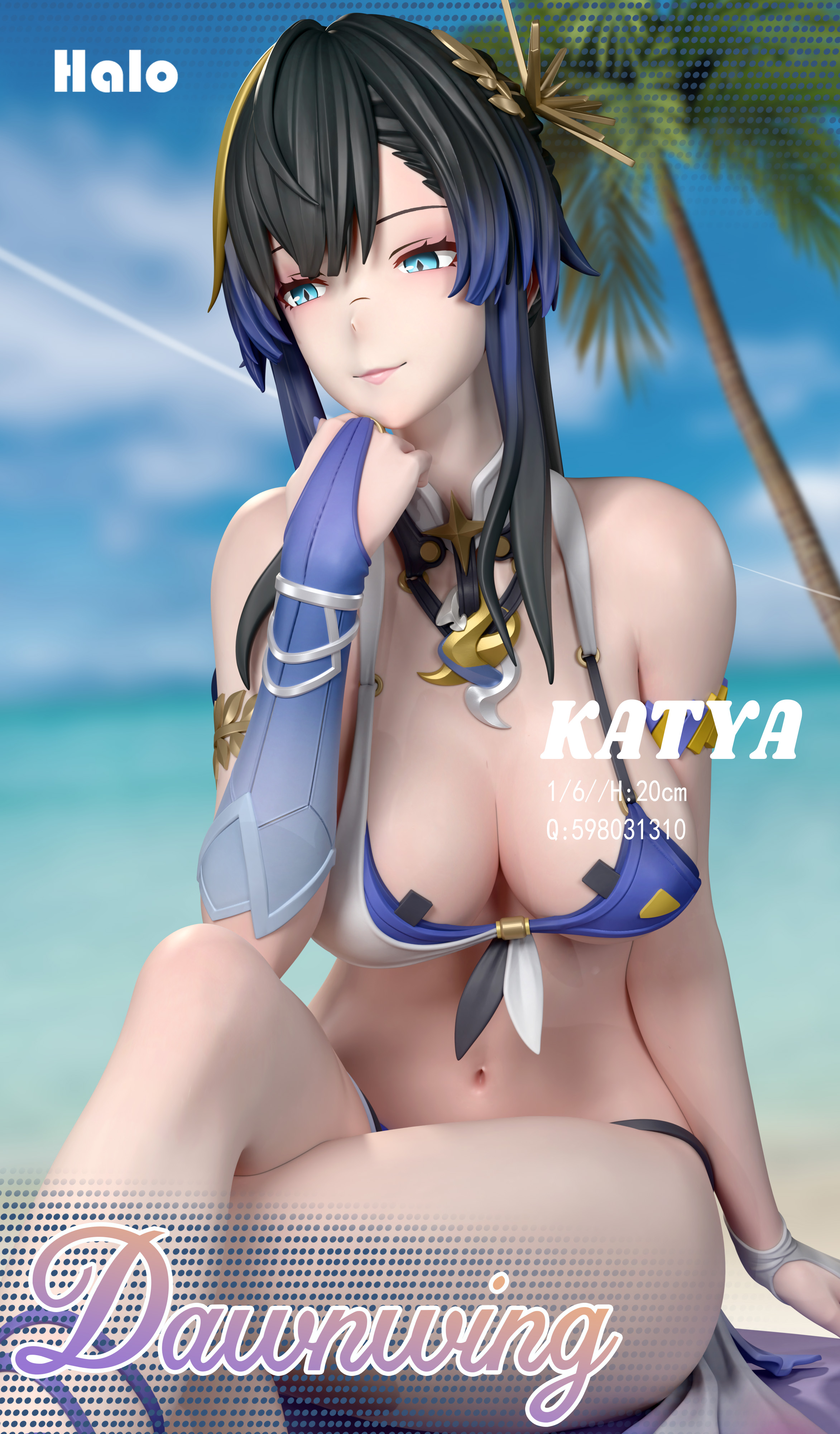 【Sold out】1/6 Scale Katya-Project Snow、snowbreak: Containment Zone-Halo studio