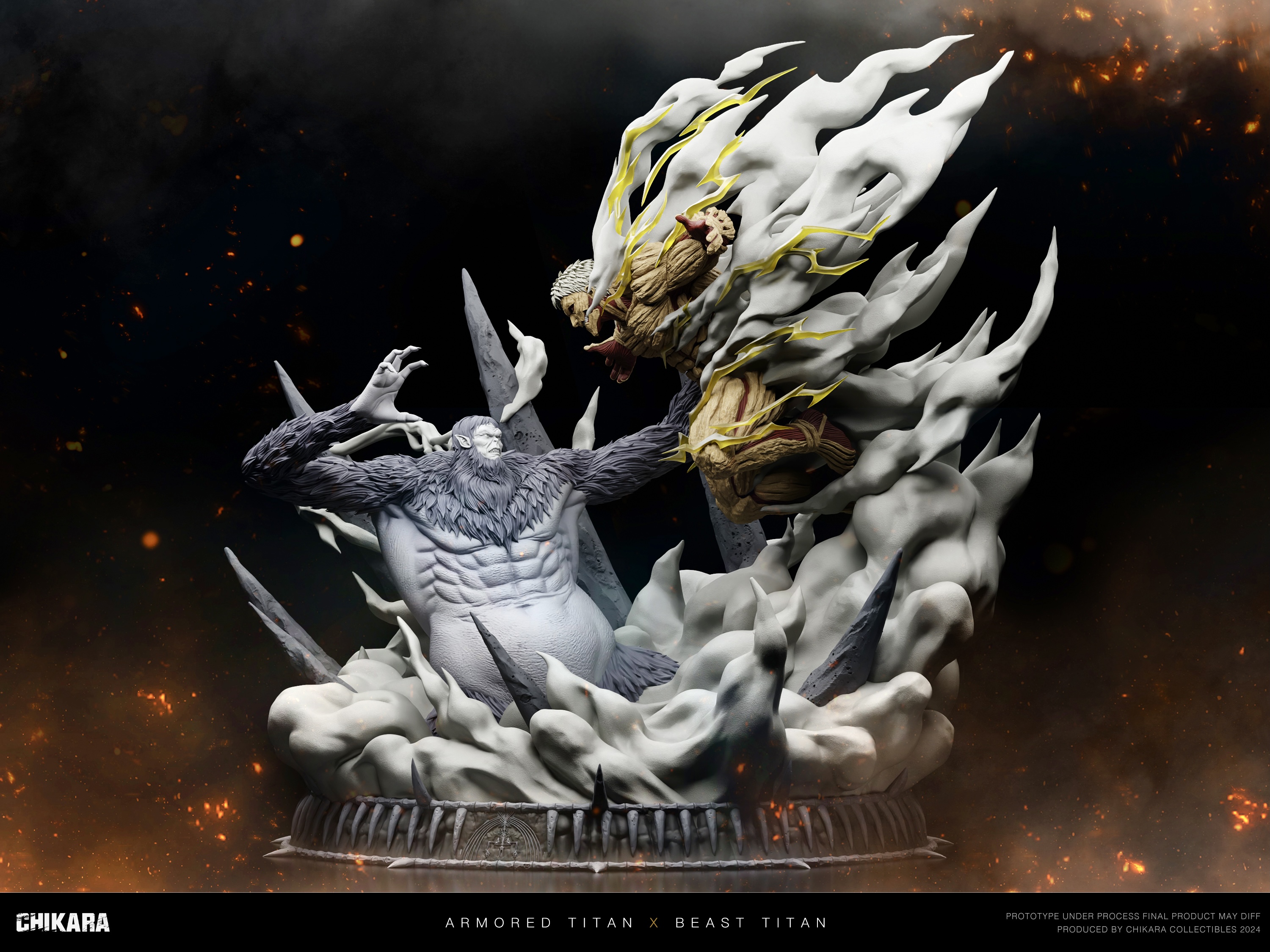 【Pre-sale】Beast Titan VS The Armored Titan-Attack on Titan-CHIKARA STUDIO
