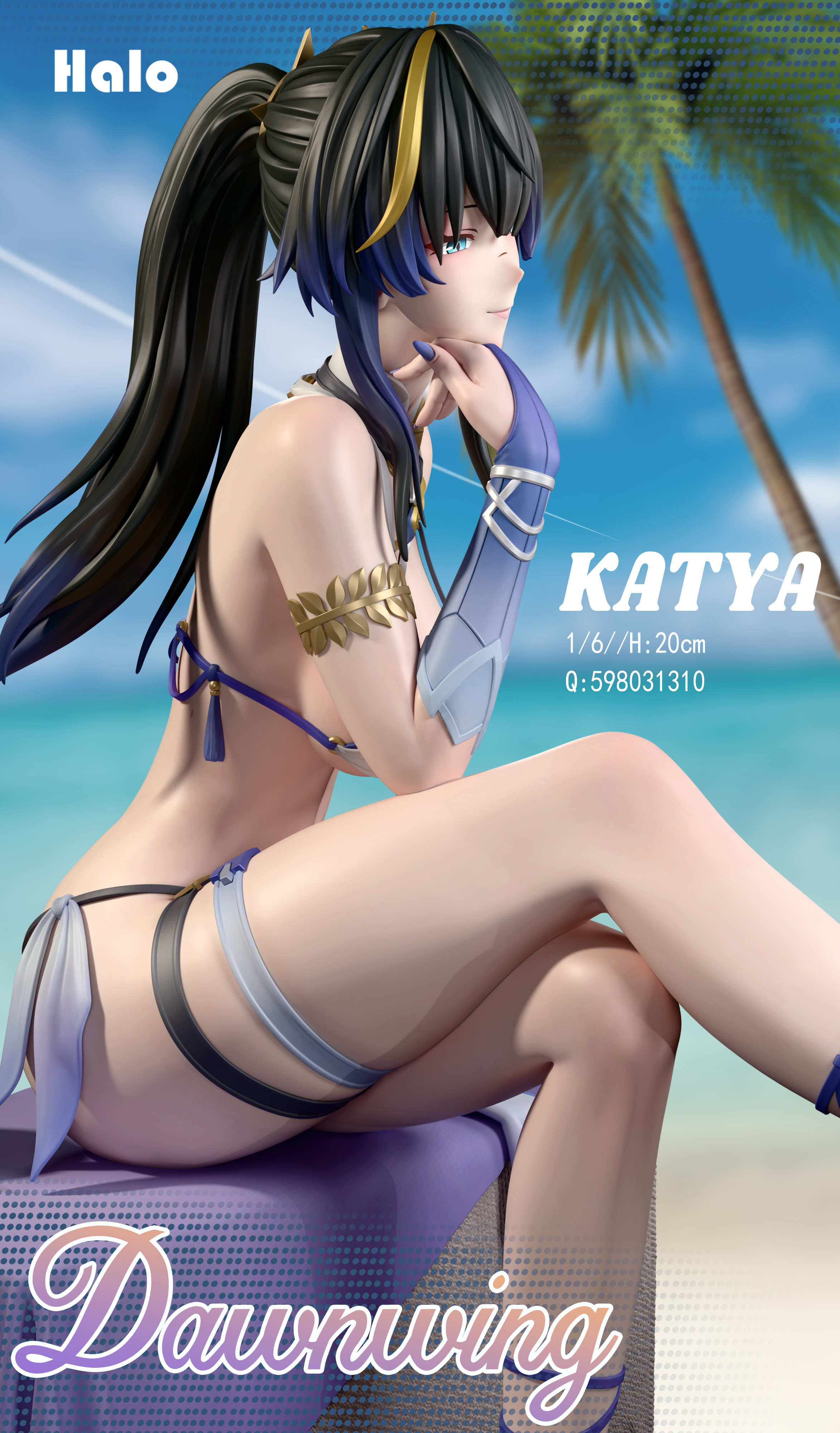 【Sold out】1/6 Scale Katya-Project Snow、snowbreak: Containment Zone-Halo studio