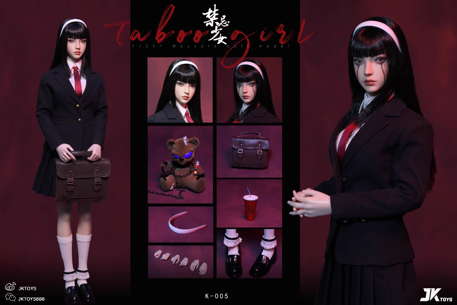 【Sold out】1/6 Scale Tomie Kawakami Cosplay Version-Tomie-JKTOYS Studio