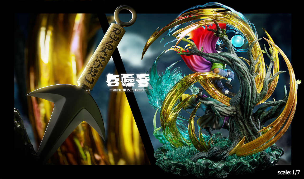 【Pre-sale】1/7 Scale Minato Namikaze VS Uchiha Obito with LED-White Noise Studio