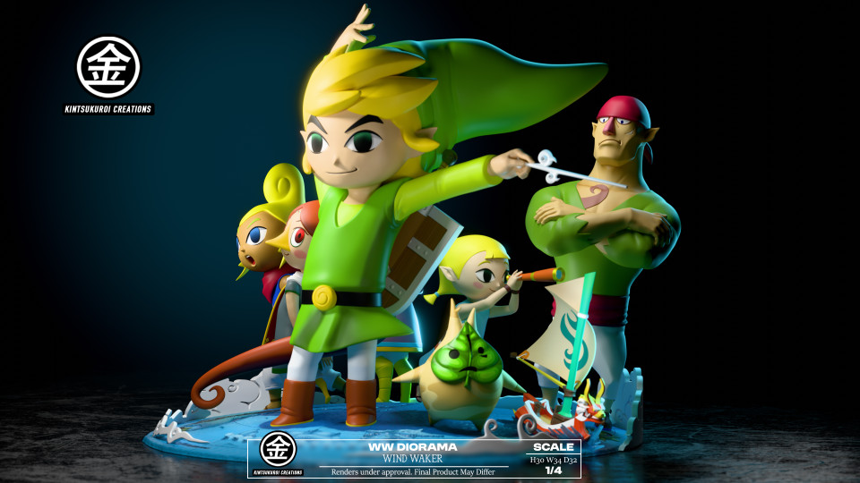 【Pre-sale】1/4 Scale Wind Waker Diorama-The Legend of Zelda-Kintsukuroi Creations Studio