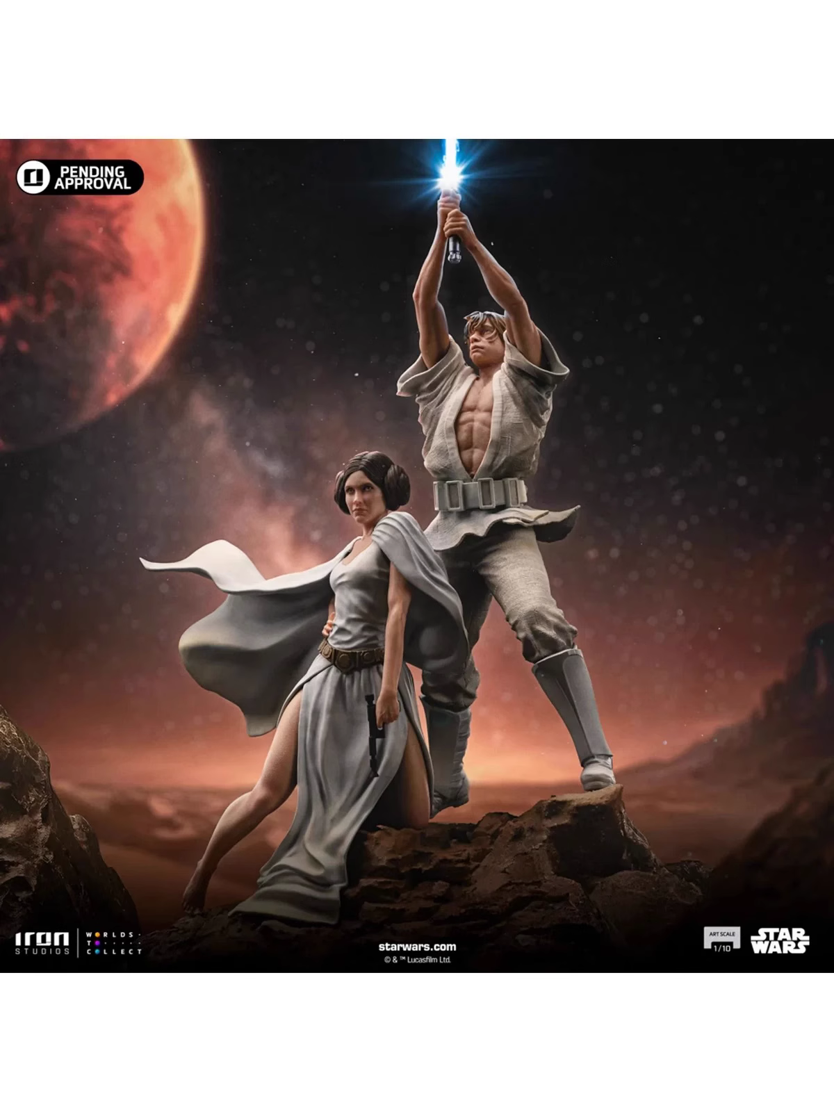 【Pre-sale】1/10 Scale Luc & Leia-Star Wars-Iron Studios