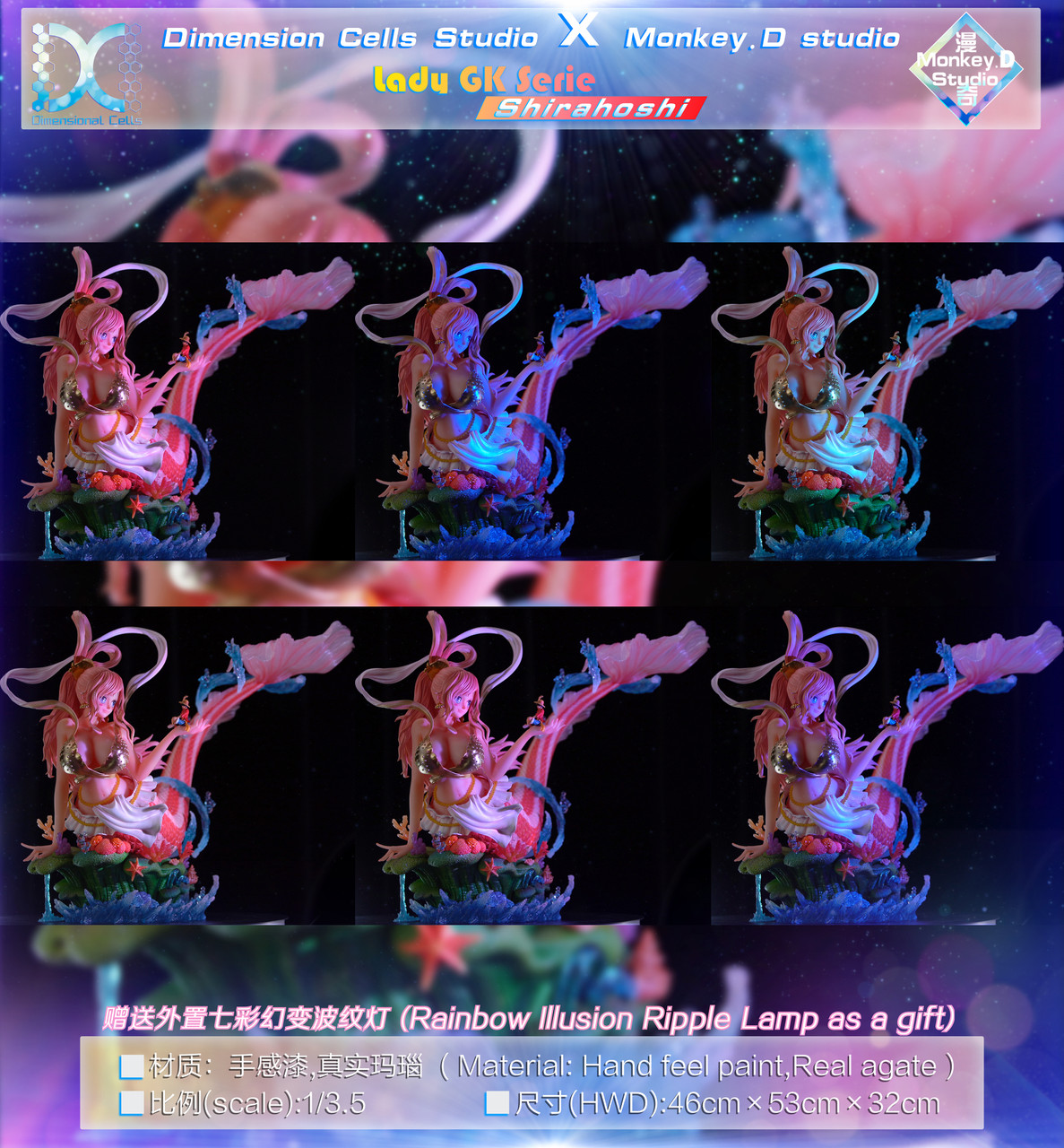 【Pre-sale】1/3.5 Scale Shirahoshi with LED-DC & Monkey D Studio