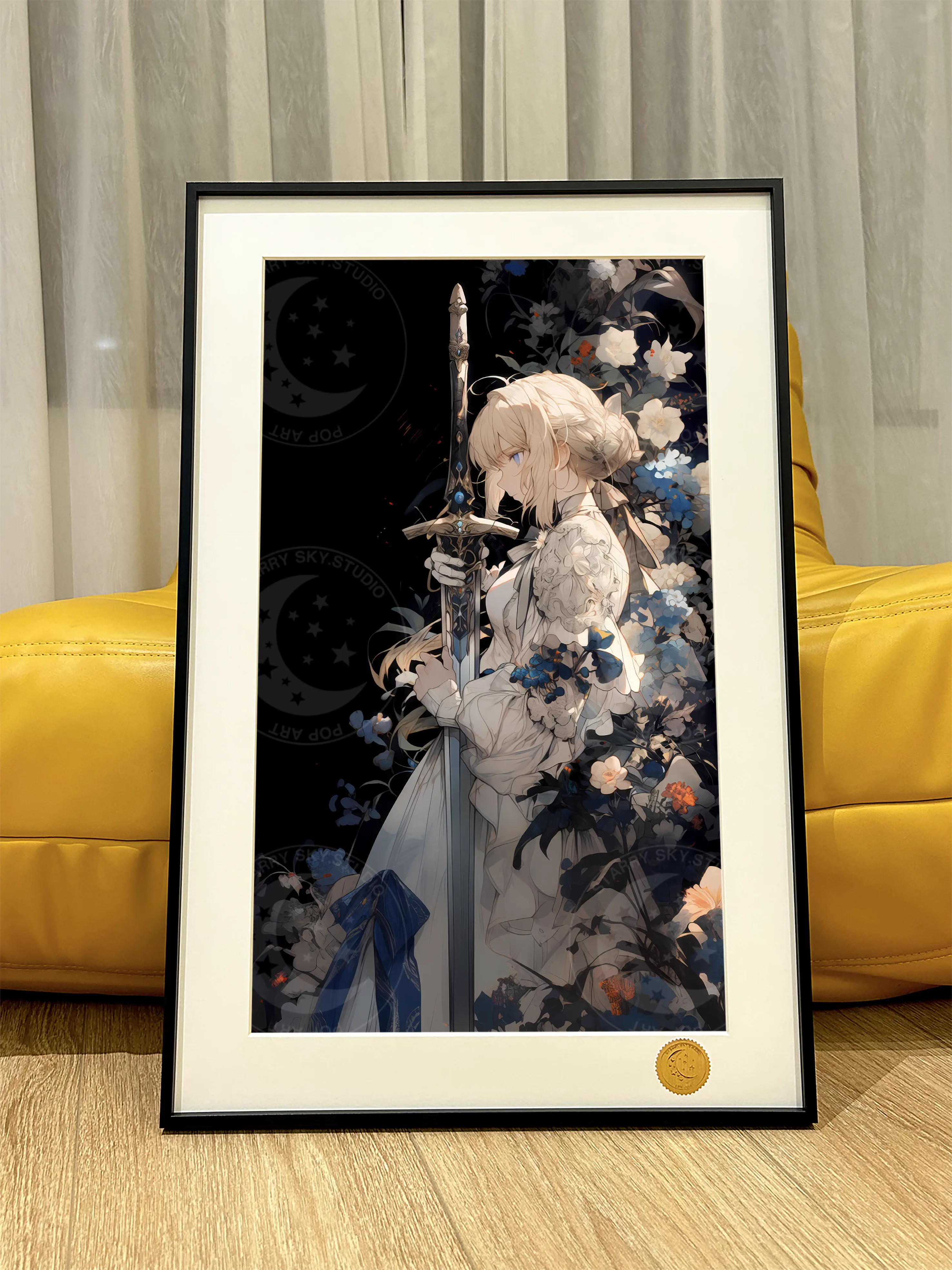 【Pre-sale】Decorative Painting of Flowe Wall Ver. Artoria Pendragon Saber-Fate/Zero-XingKong Studio