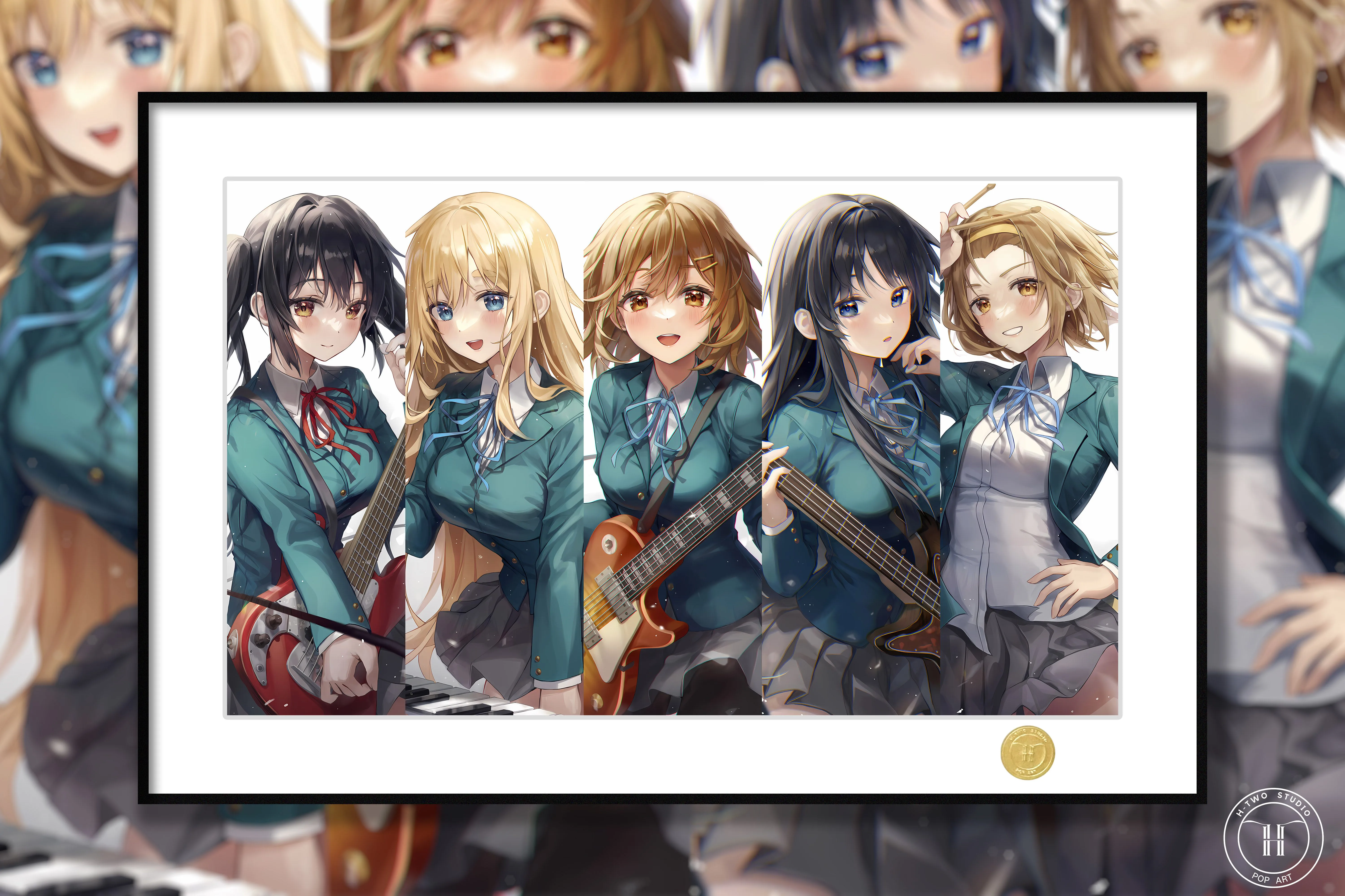 【Pre-sale】Decorative Painting of Five Girls-K-ON!!-H2 Studio