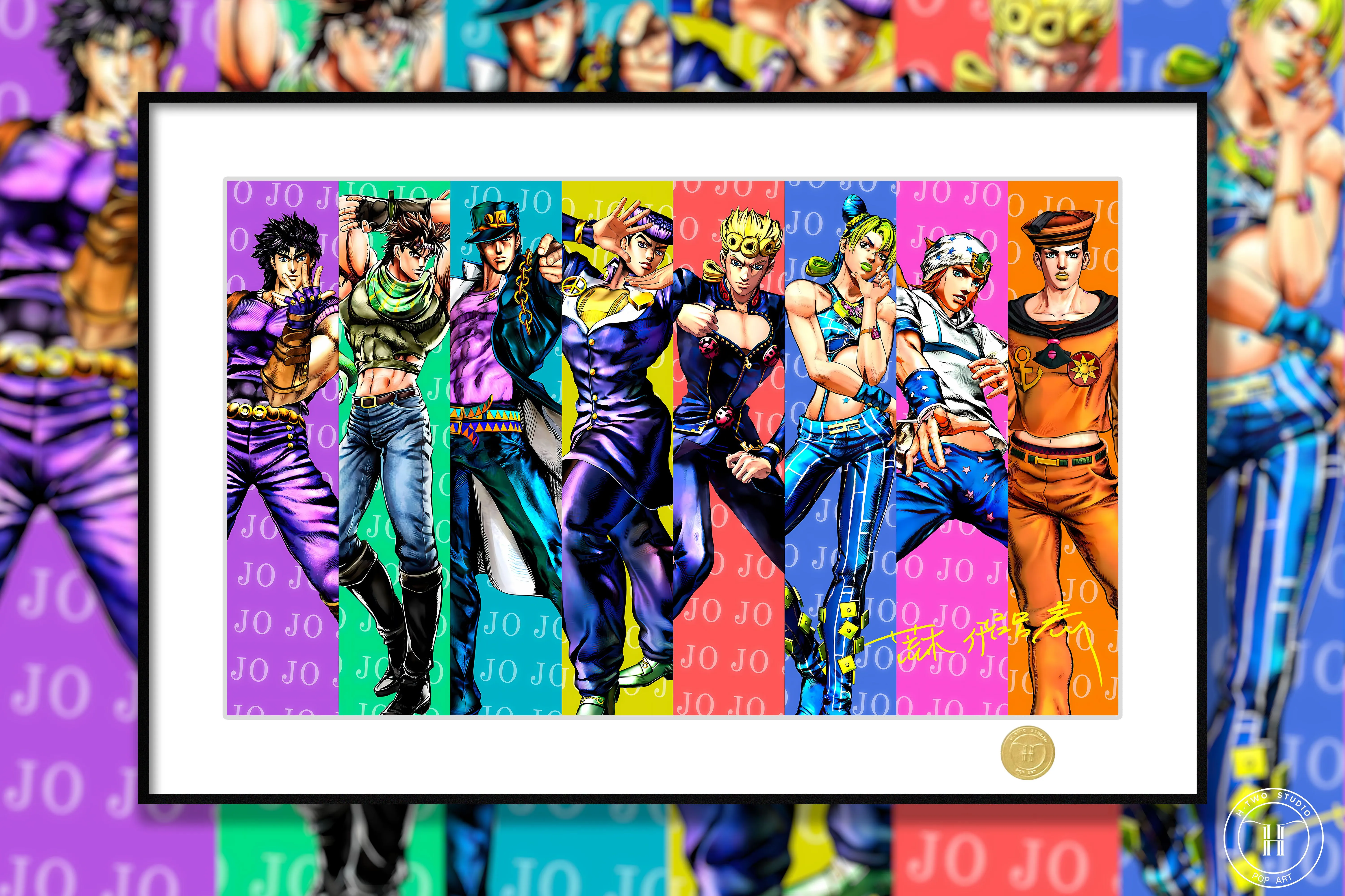 【Pre-sale】Decorative Painting of Seven Characters-JoJo's Bizarre Adventure-H2 Studio