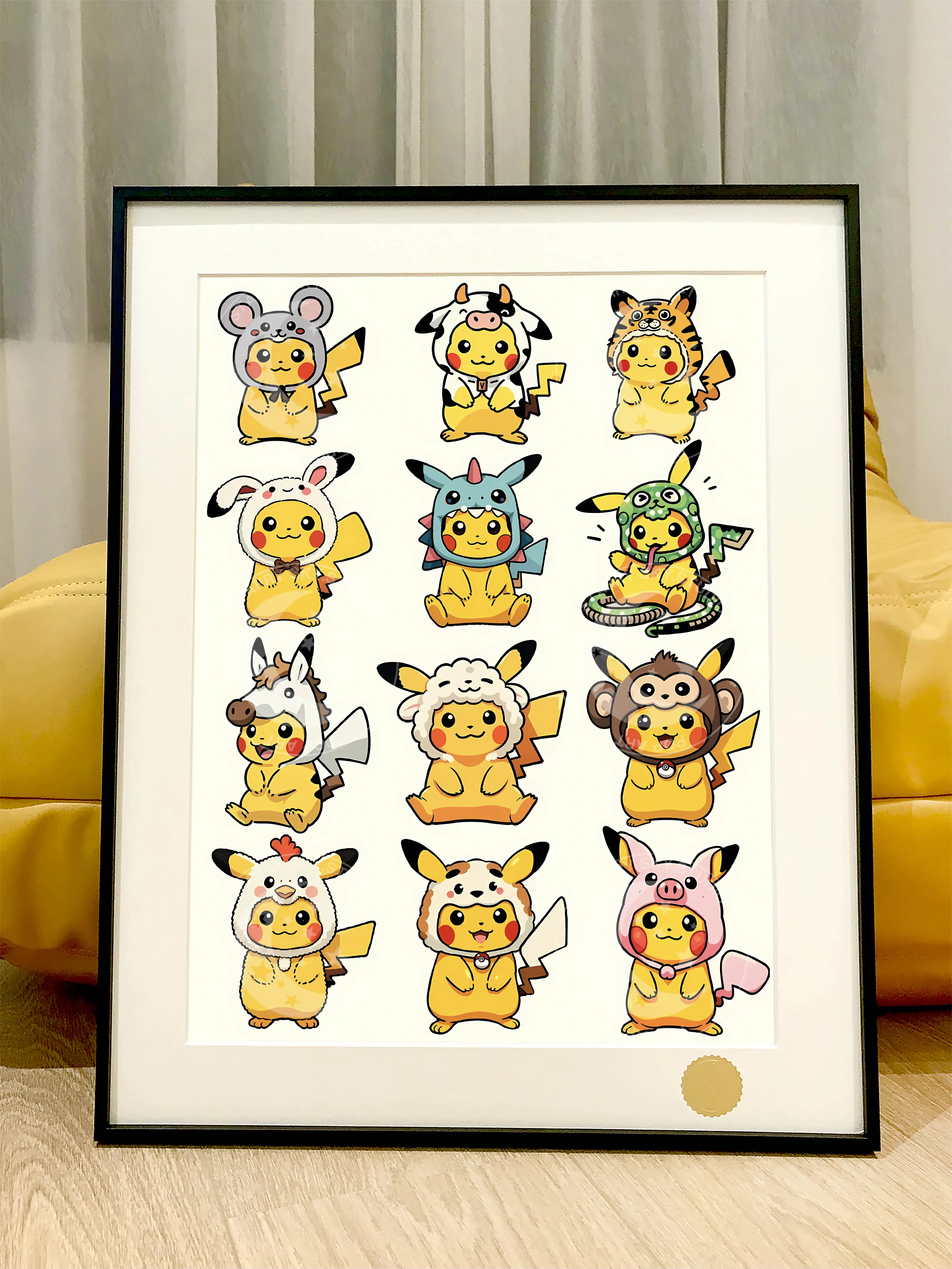 【Pre-sale】Decorative Painting of Twelve Zodiac Signs Pikachu-Pokemon-XingKong Studio