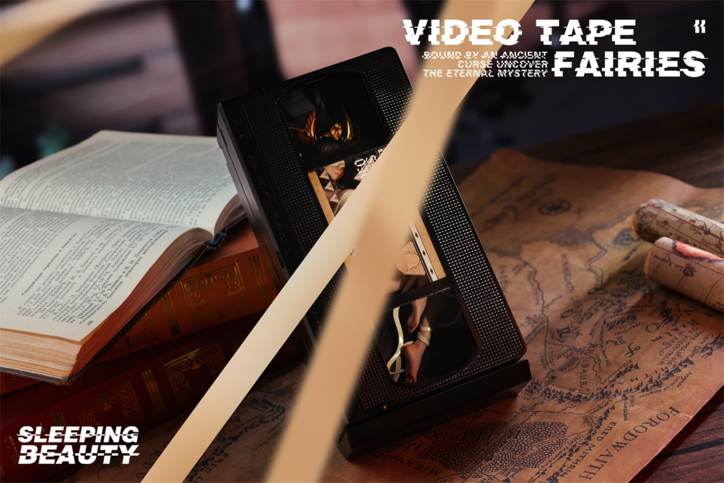 【Sold out】Sleeping Beauty Video Tape Fairies Memory Reel & Golden Deity-Original Design-WeArtDoing Studio