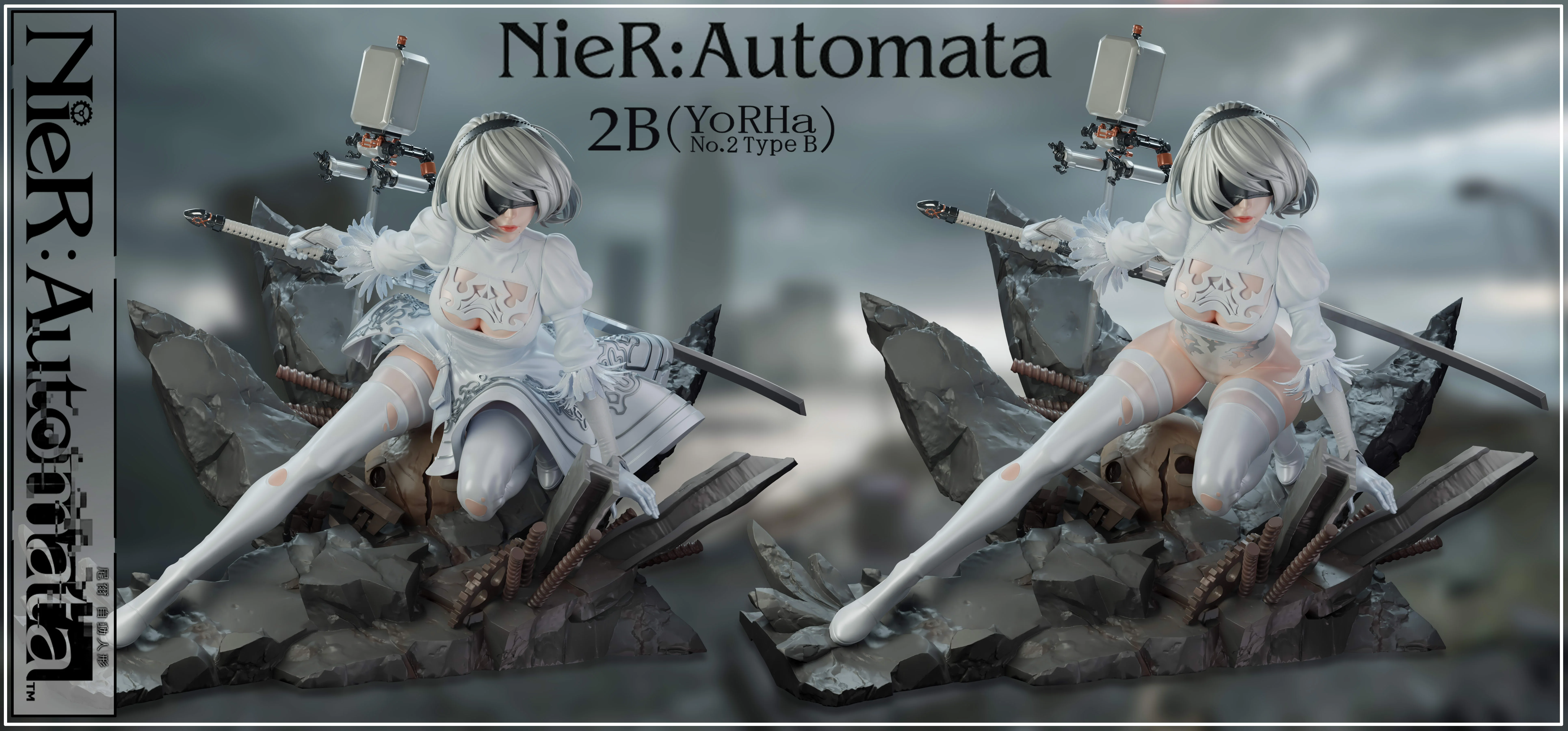 【Sold out】1/4 Scale 2B-NieR:Automata-YUMS-CROW Studio