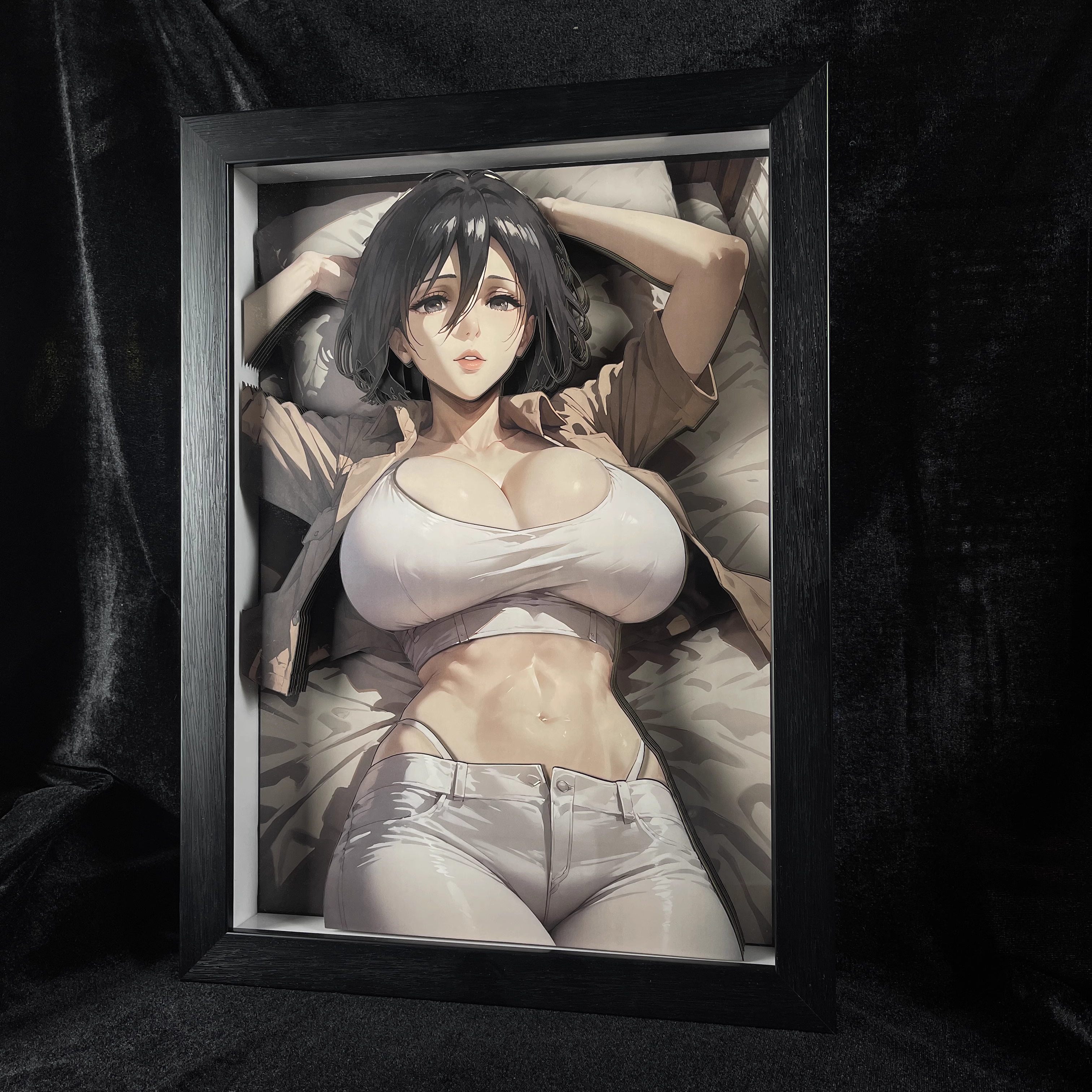 【Pre-sale】KKRD-006 Decorative Painting of Mikasa-Attack on Titan-B&W Studio