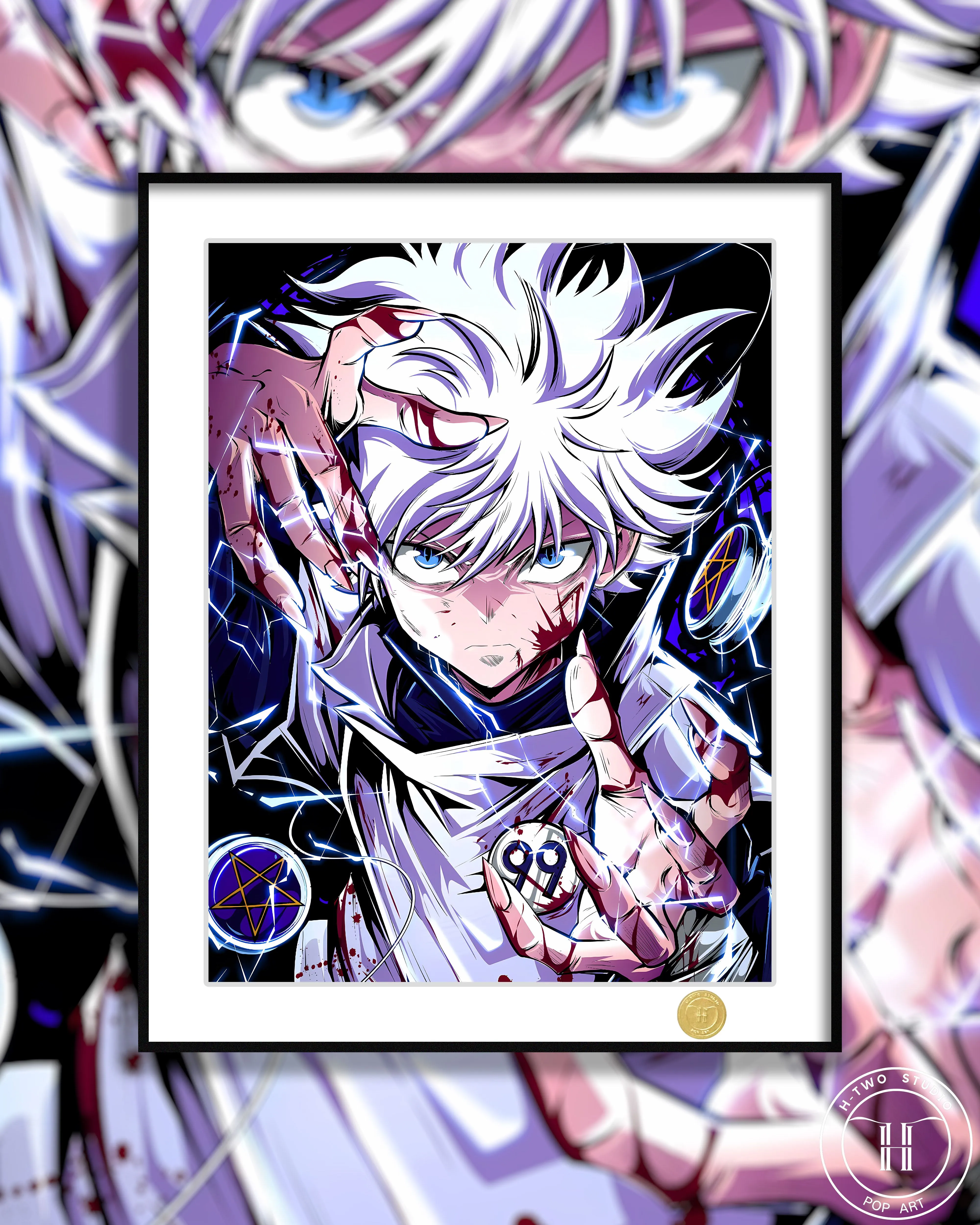 【Pre-sale】Decorative Painting of Injured Killua-Hunter & Hunter-H2 Studio