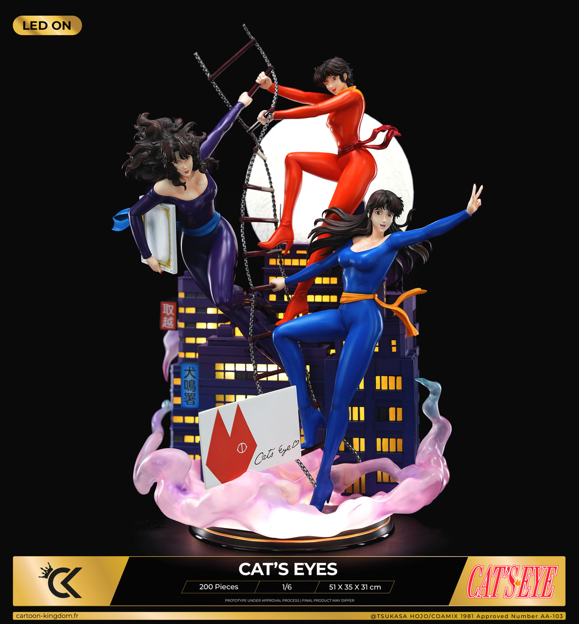 【Pre-sale】1/6 Scale Cat's eyes Kisugi Rui & Kisugi Hitomi & Kisugi Ai-Cat's Eye-Cartoon Kingdom Studio