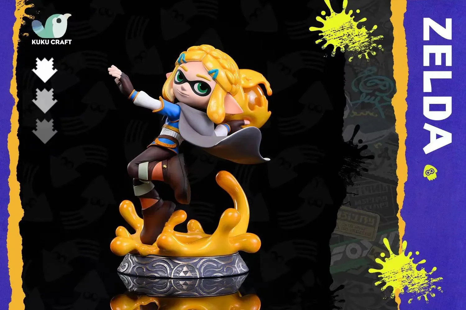 【Sold out】Squid Princess Zelda and Squid Link-The Legend of Zelda Splatoon-KukuCraft Studio